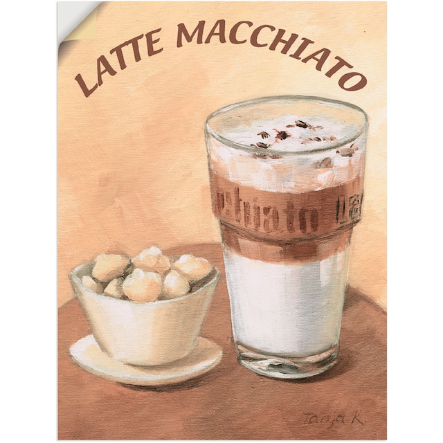 Artland Wandbild »Latte Macchiato«, Getränke, (1 St.), als Alubild,  Leinwandbild, Wandaufkleber oder Poster in versch. Grössen online bestellen  | Jelmoli-Versand