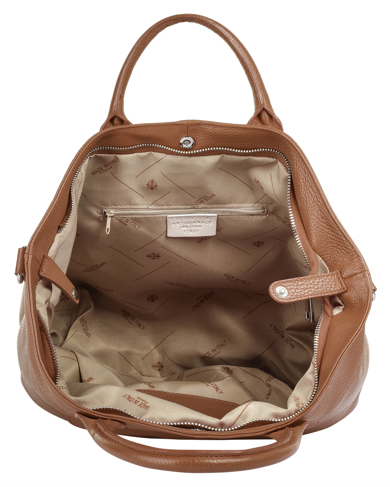 Samantha Look Henkeltasche, echt Leder, Made in Italy