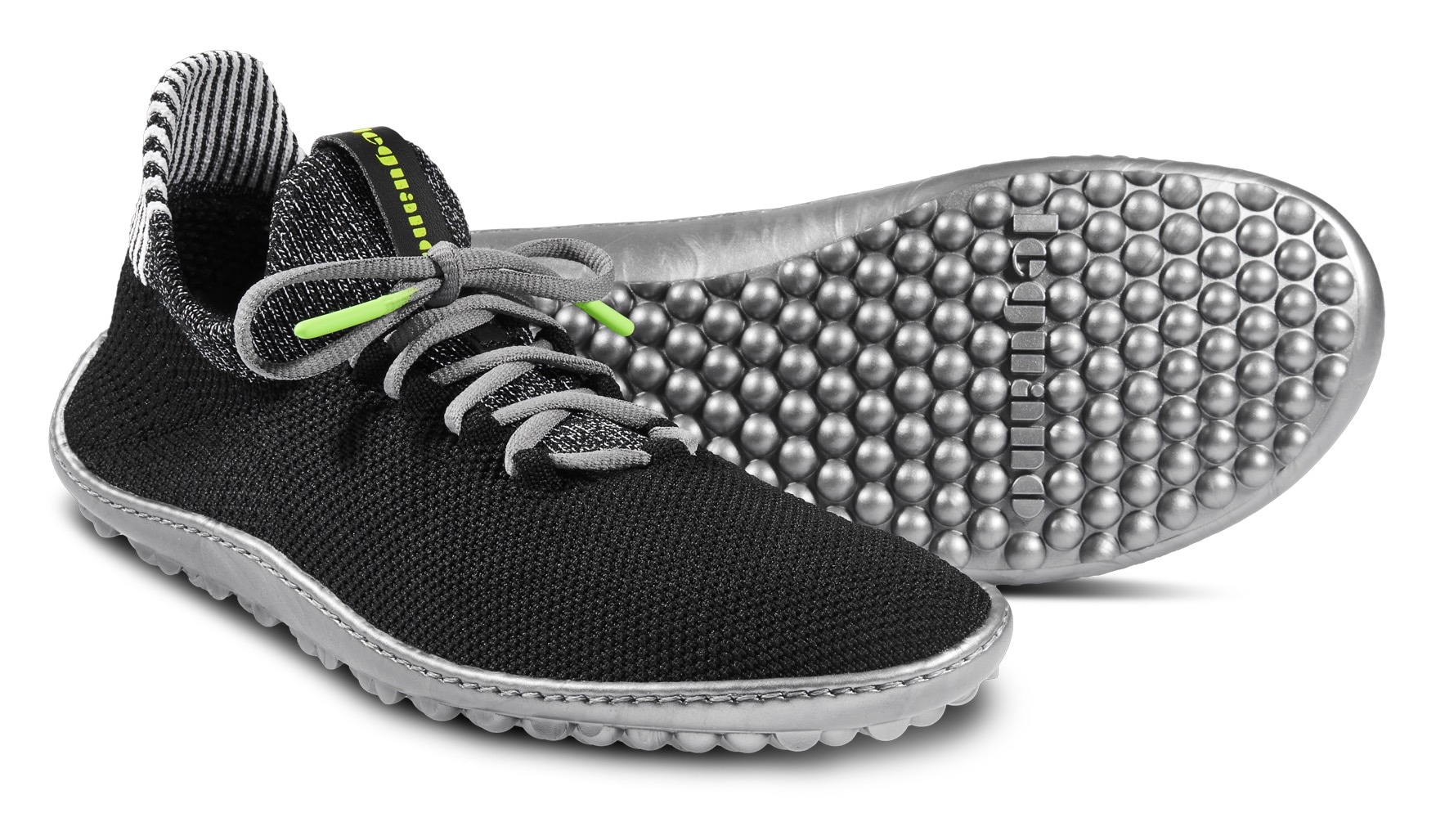 Leguano Barfussschuh »Inspiro«, Slip-On-Sneaker, Bequemschuh, Komfortschuh mit Kontrastbesatz