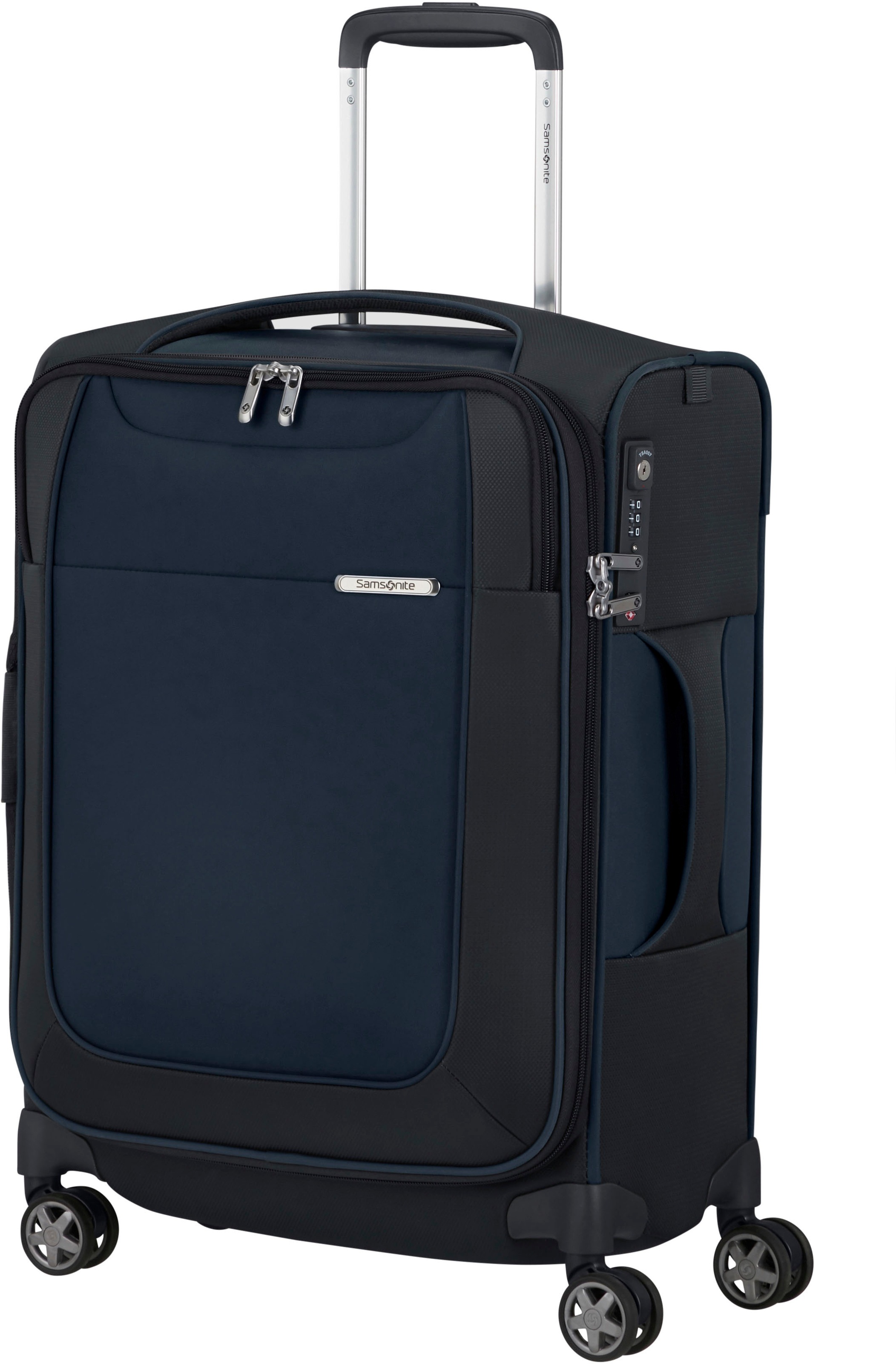 Samsonite Weichgepäck-Trolley »D'LITE, verschiedene Grössen und Farben«, 4 Rollen, Hartschalen-Koffer Reisekoffer TSA-Zahlenschloss Volumenerweiterung