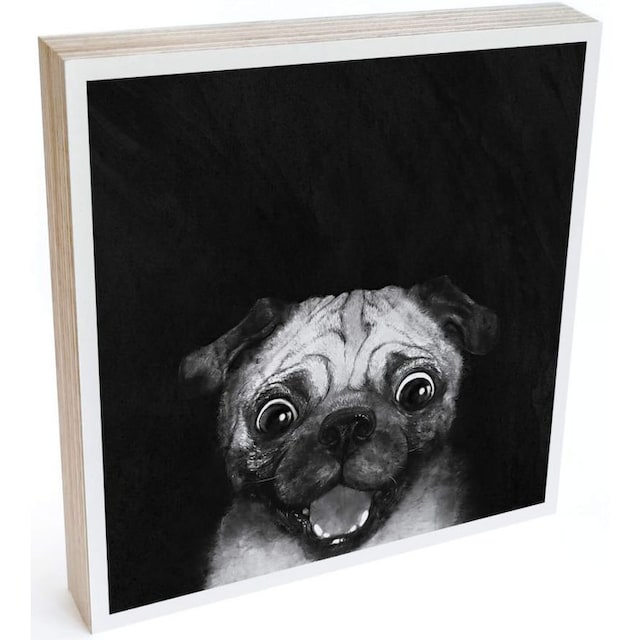 Wall-Art Holzbild »Tischdeko Graves Snuggle Pug«, (1 St.) online kaufen |  Jelmoli-Versand