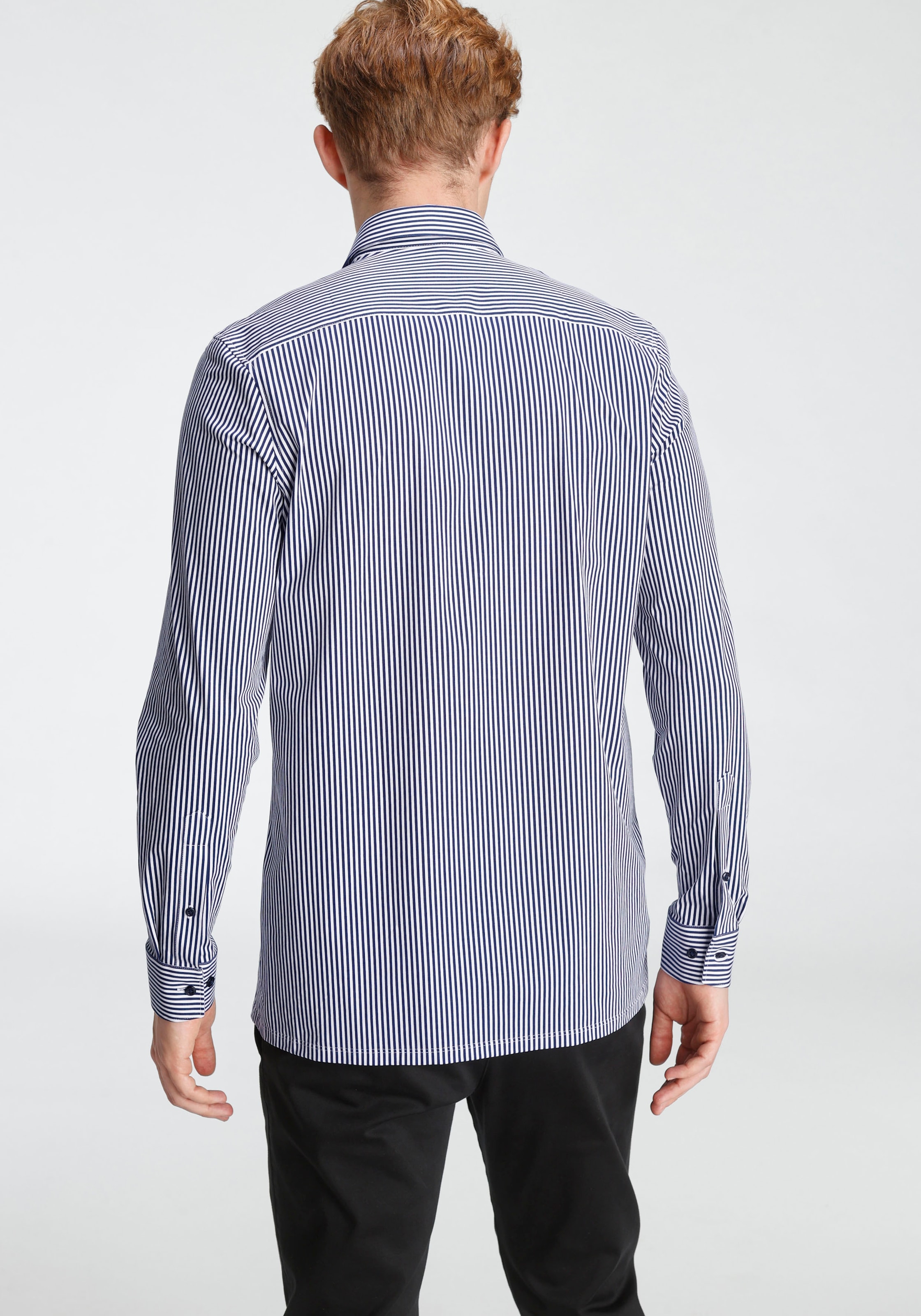 OLYMP Businesshemd »Luxor 24/Seven modern fit«, Jersey-Hemd