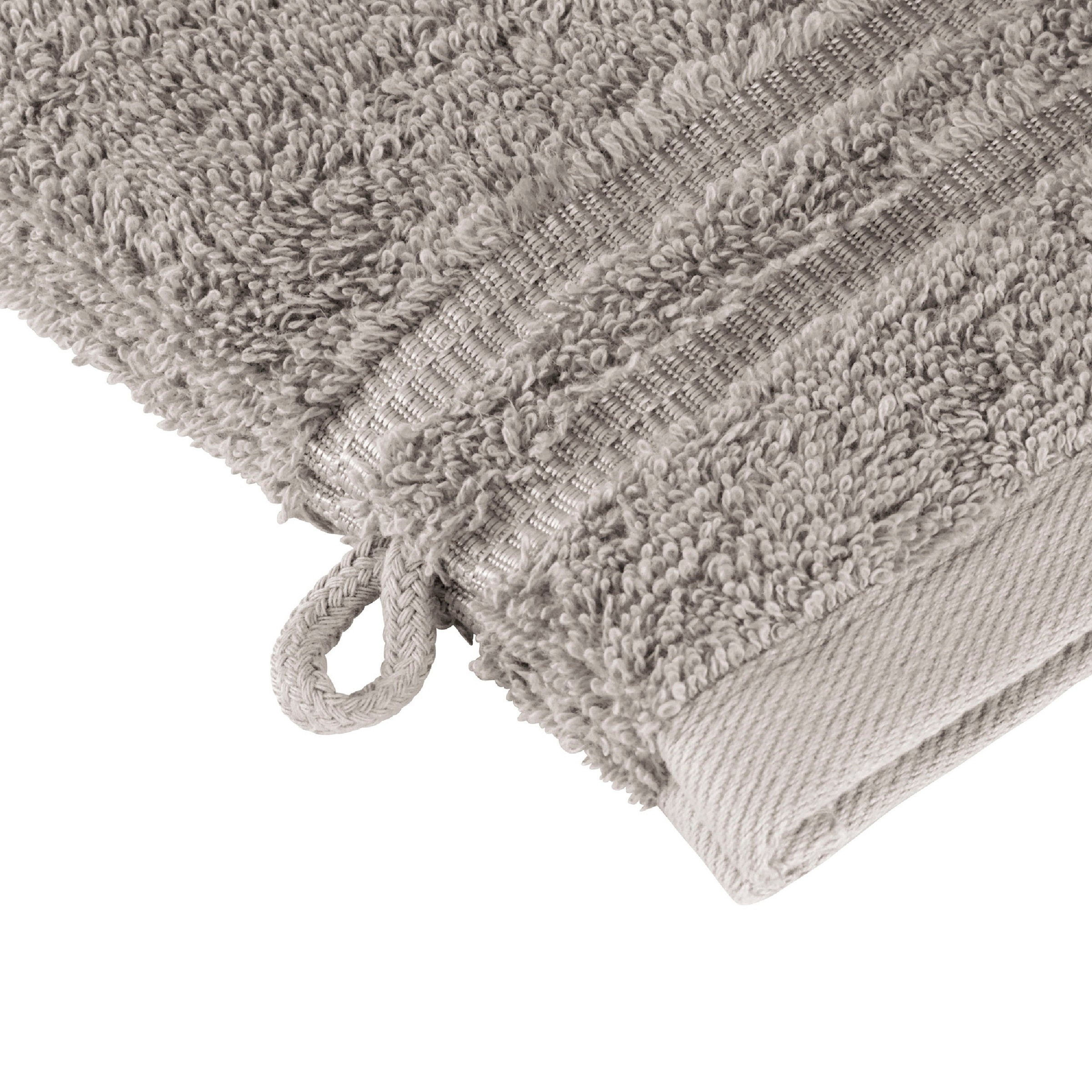 Schiesser Waschhandschuh »Milano im 5er Set«, (5 St., 5er Set Waschlappen 16 x 22 cm), mit Webbordüre