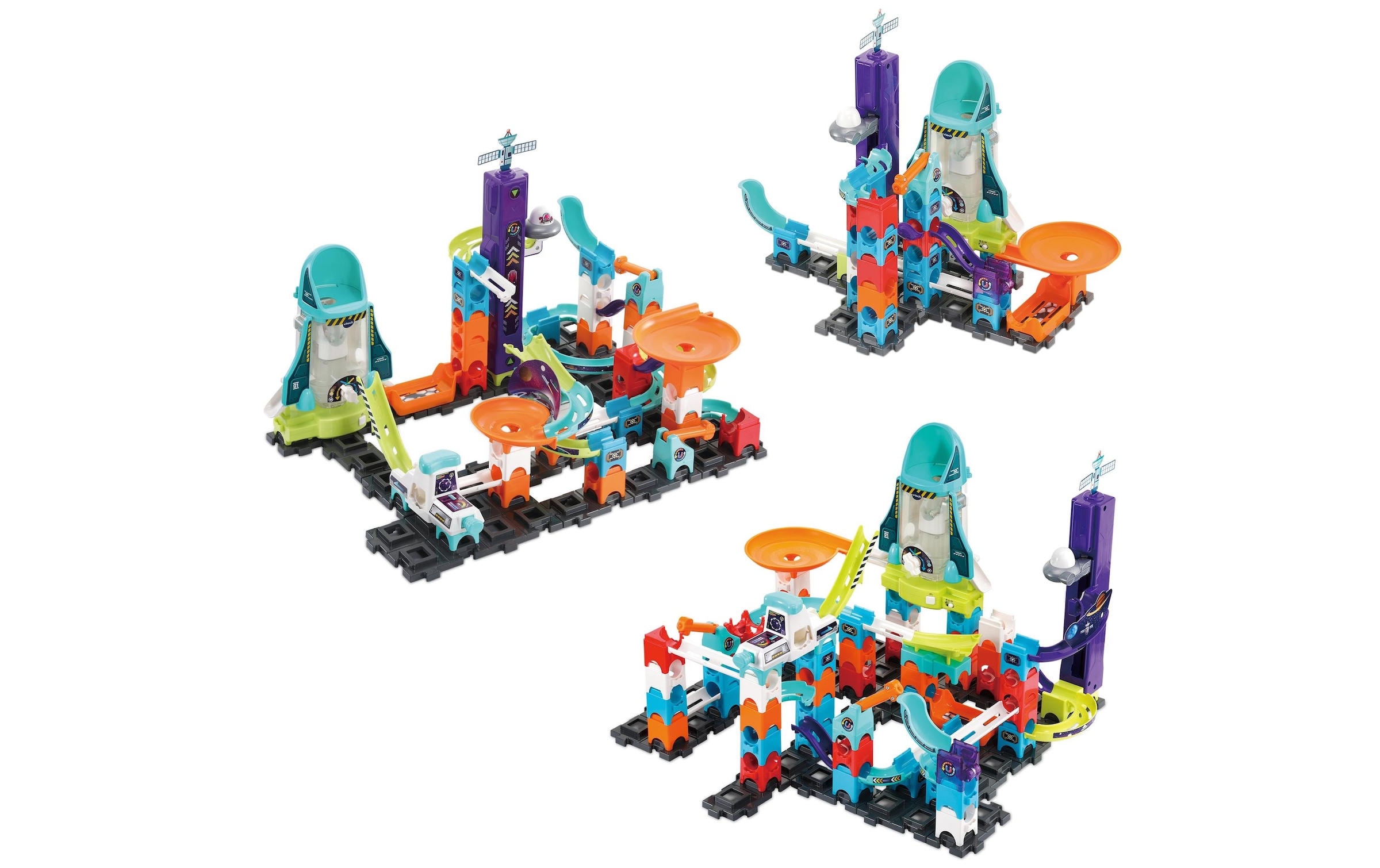 Vtech® Kugelbahn »Marble Rush – Space Magnetic Set XL300 E -DE-«, (115 tlg.)