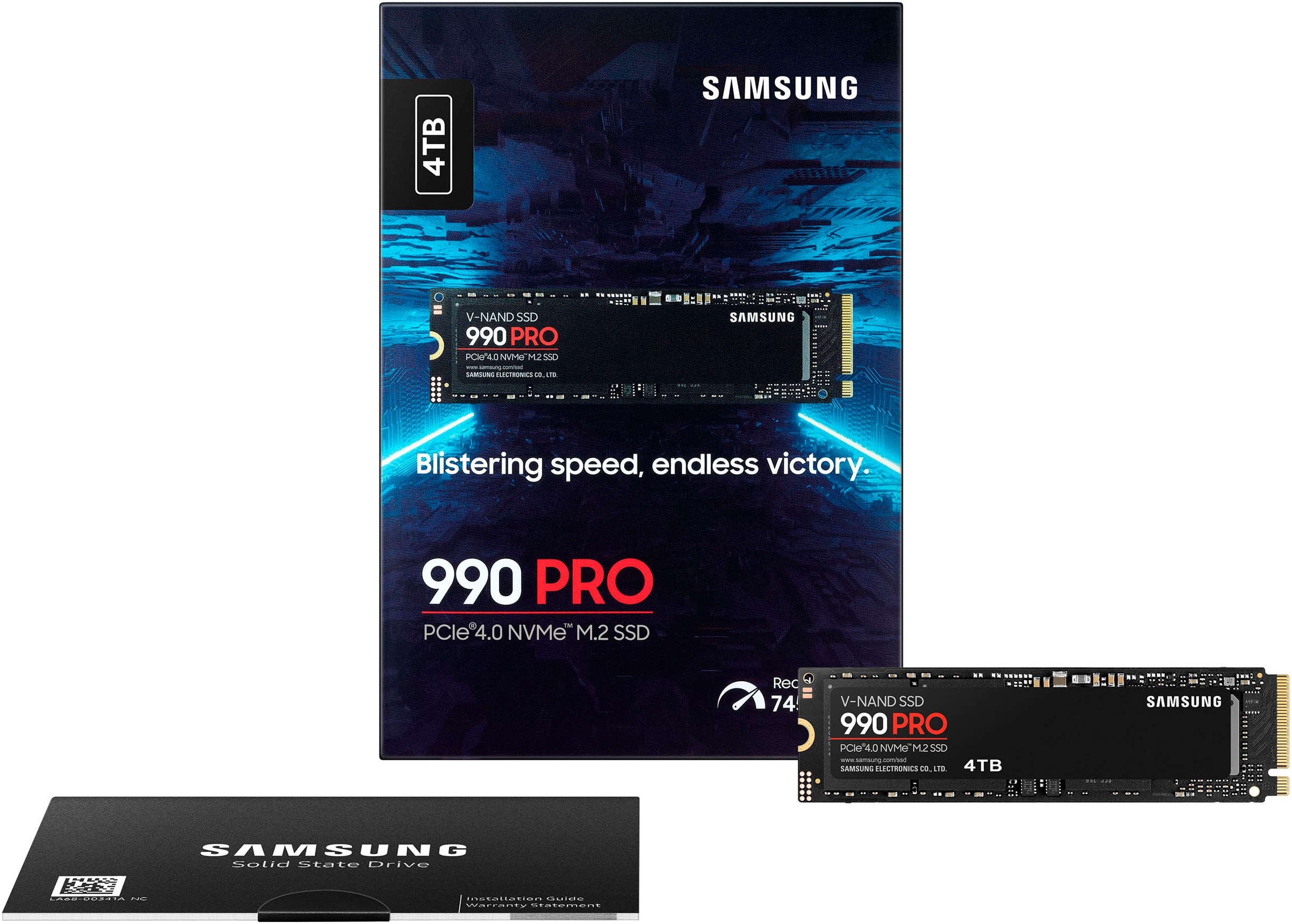 Samsung interne SSD »990 PRO NVMe™ M.2«, Anschluss PCIe Gen 4.0 x4