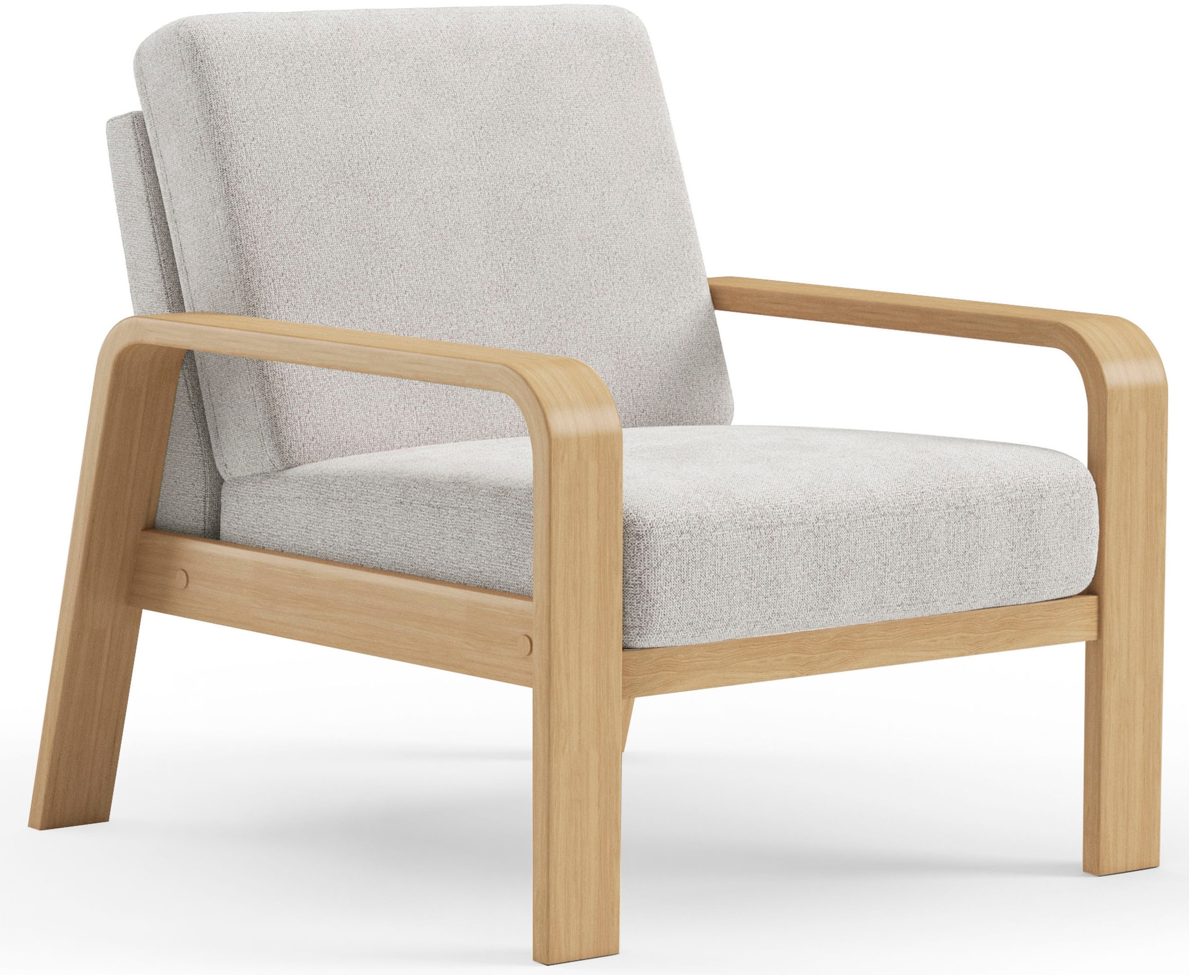 sit&more Sessel »Kolding«, Armlehnen aus Buchenholz in natur, verschiedene Bezüge und Farben