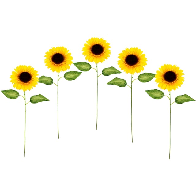 I.GE.A. Kunstblume »Sonnenblume«, Einzelblume, Stielblume, 5er Set online  bestellen | Jelmoli-Versand