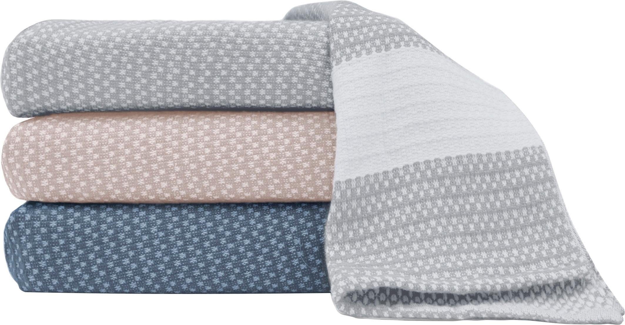 Primera Wohndecke "Schachbrett" mit einem zeitlosen Design, Kuscheldecke