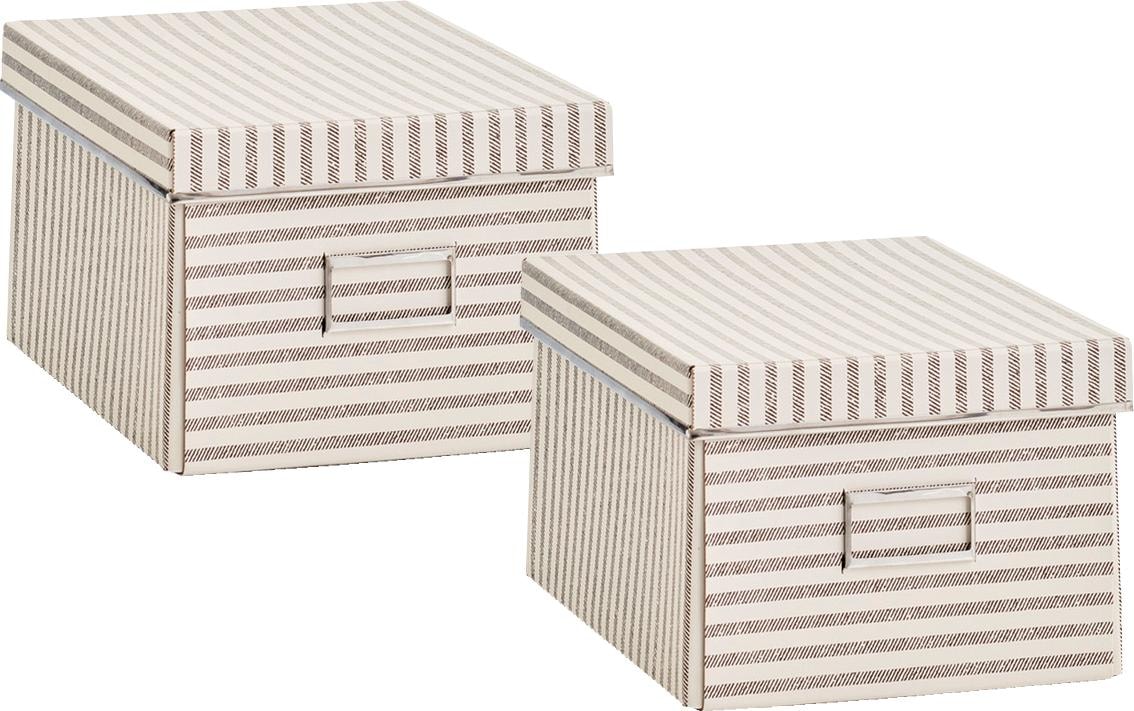 Present ordern Pappe, beige Shop Jelmoli-Online »Stripes«, Zeller im Aufbewahrungsbox