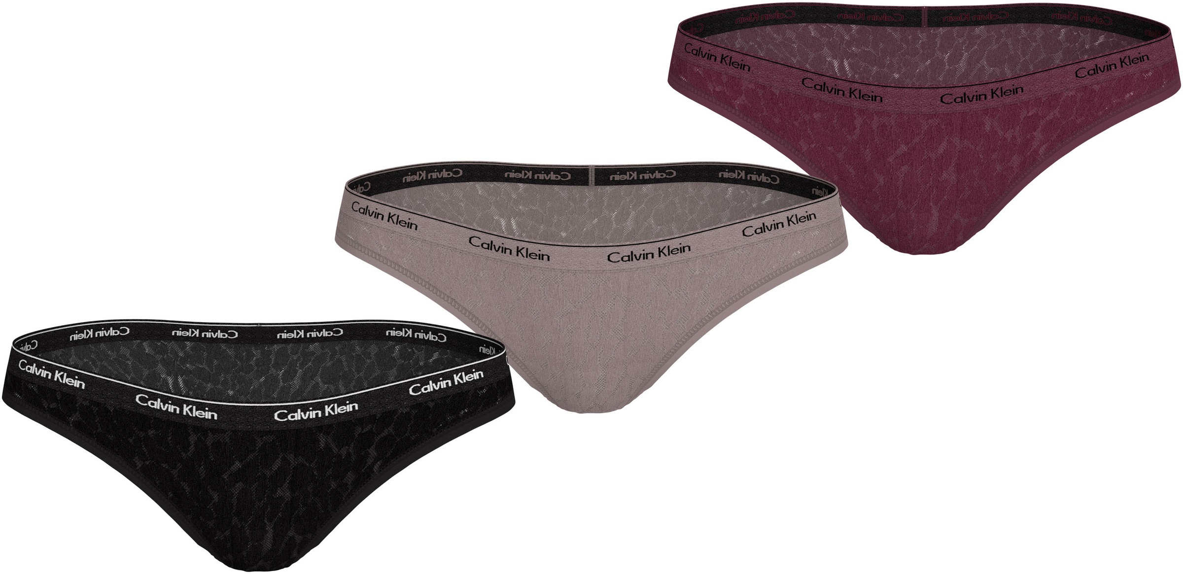 Calvin Klein Underwear Bikinislip »3 PACK BIKINI (LOW-RISE)« Packung, 3er-Pack, 3 Stk. mit CK-Logo am Bund