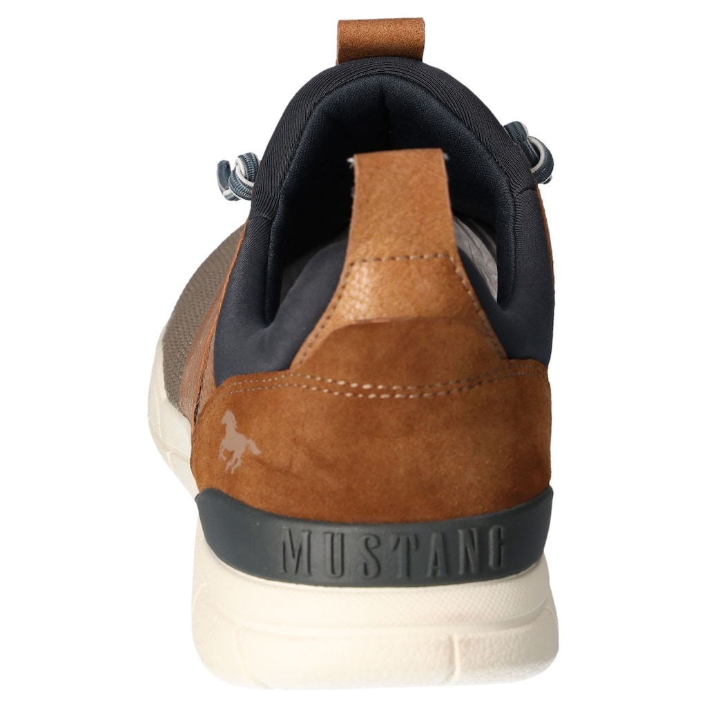 Mustang Shoes Slip-On Sneaker, mit Mustang Markenlabel, Freizeitschuh, Halbschuh, Schlupfschuh