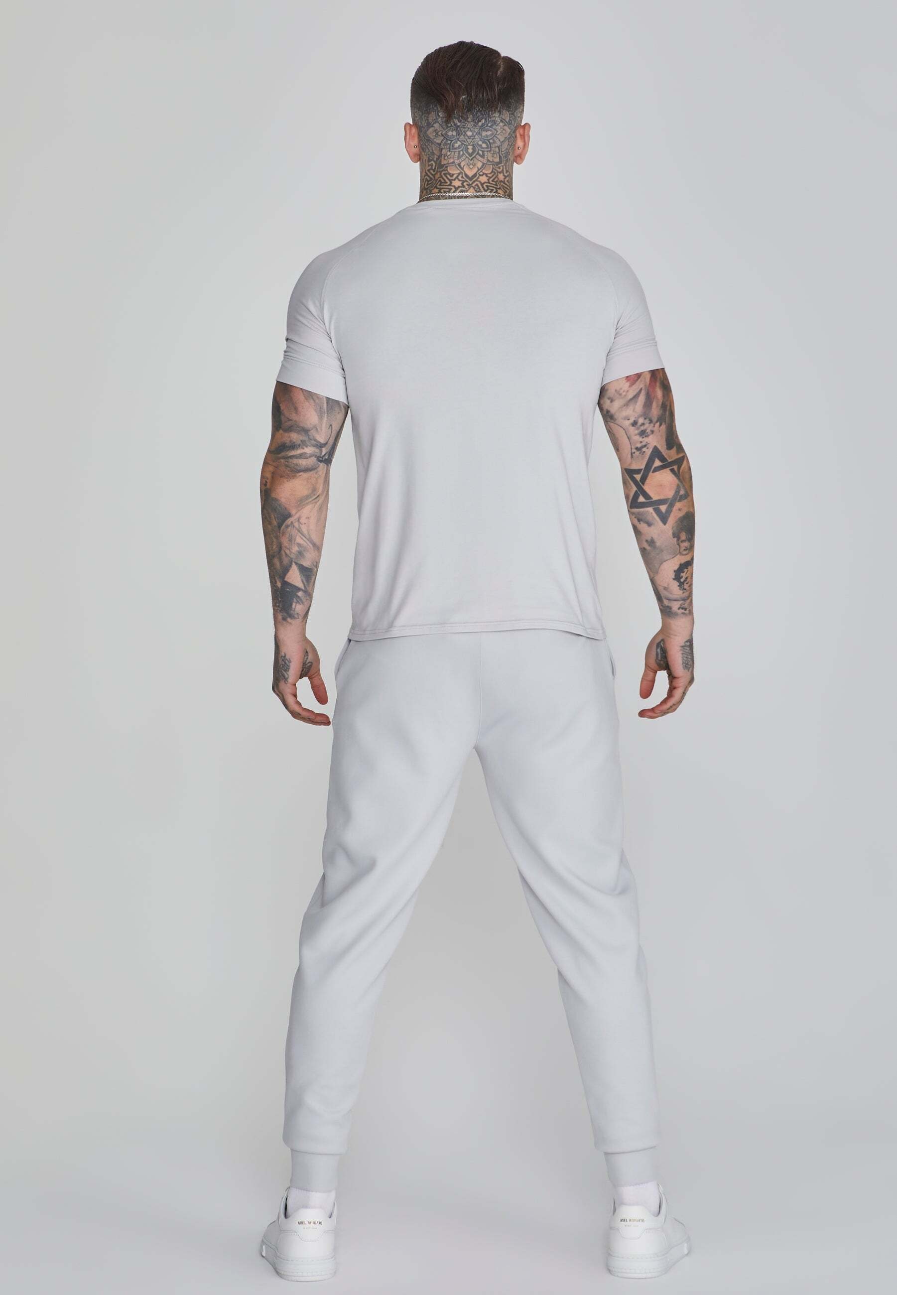 Siksilk T-Shirt »Siksilk T-Shirt Smart T-Shirt in Light Grey«