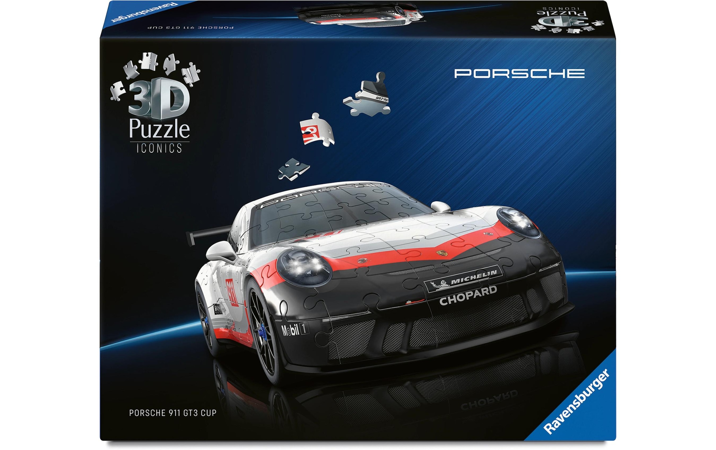 Ravensburger 3D-Puzzle "Iconics Porsche 911 GT3 Cup" 3D-Effekt