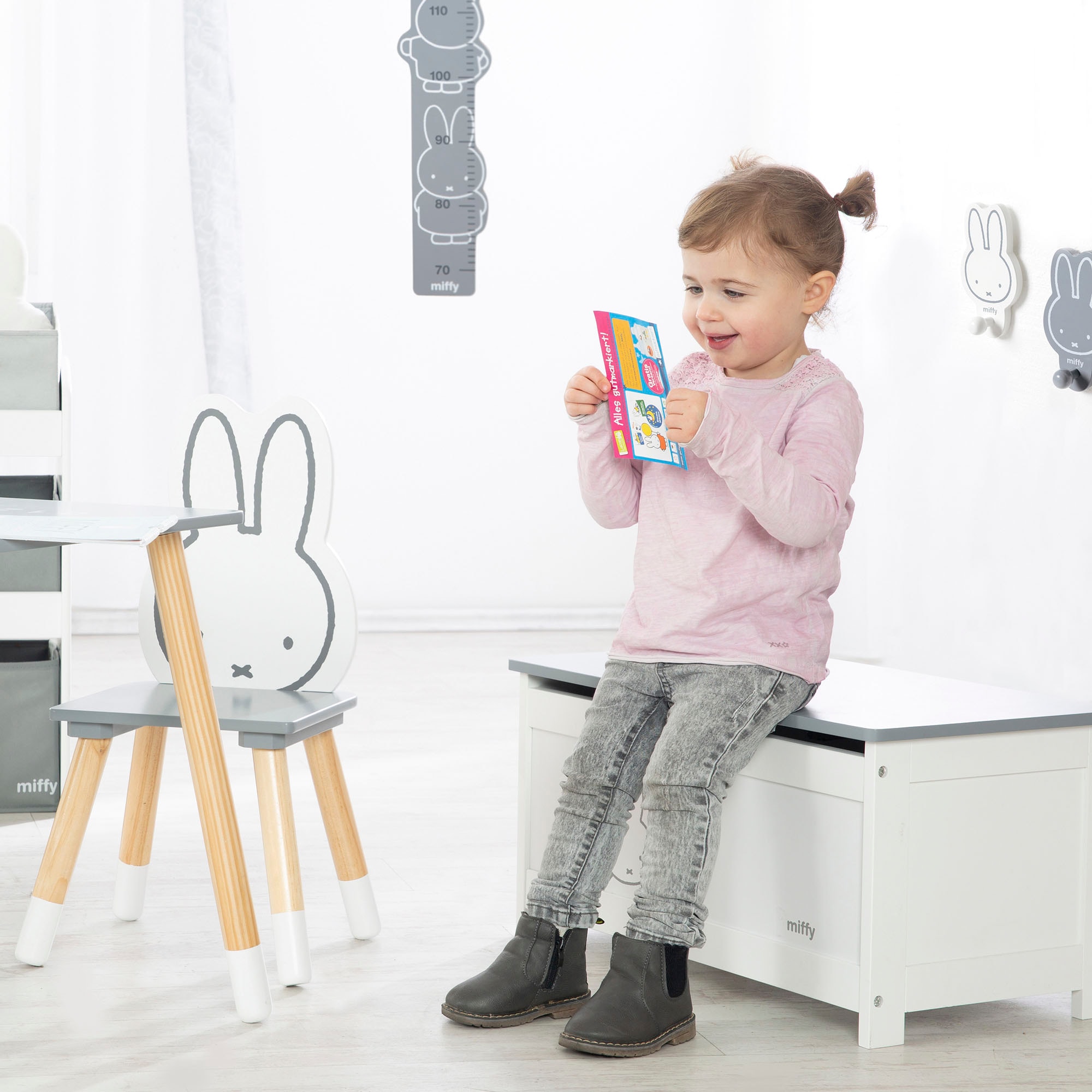 roba® Truhe »miffy®, weiss«, mit Deckelbremse; fürs Kinderzimmer