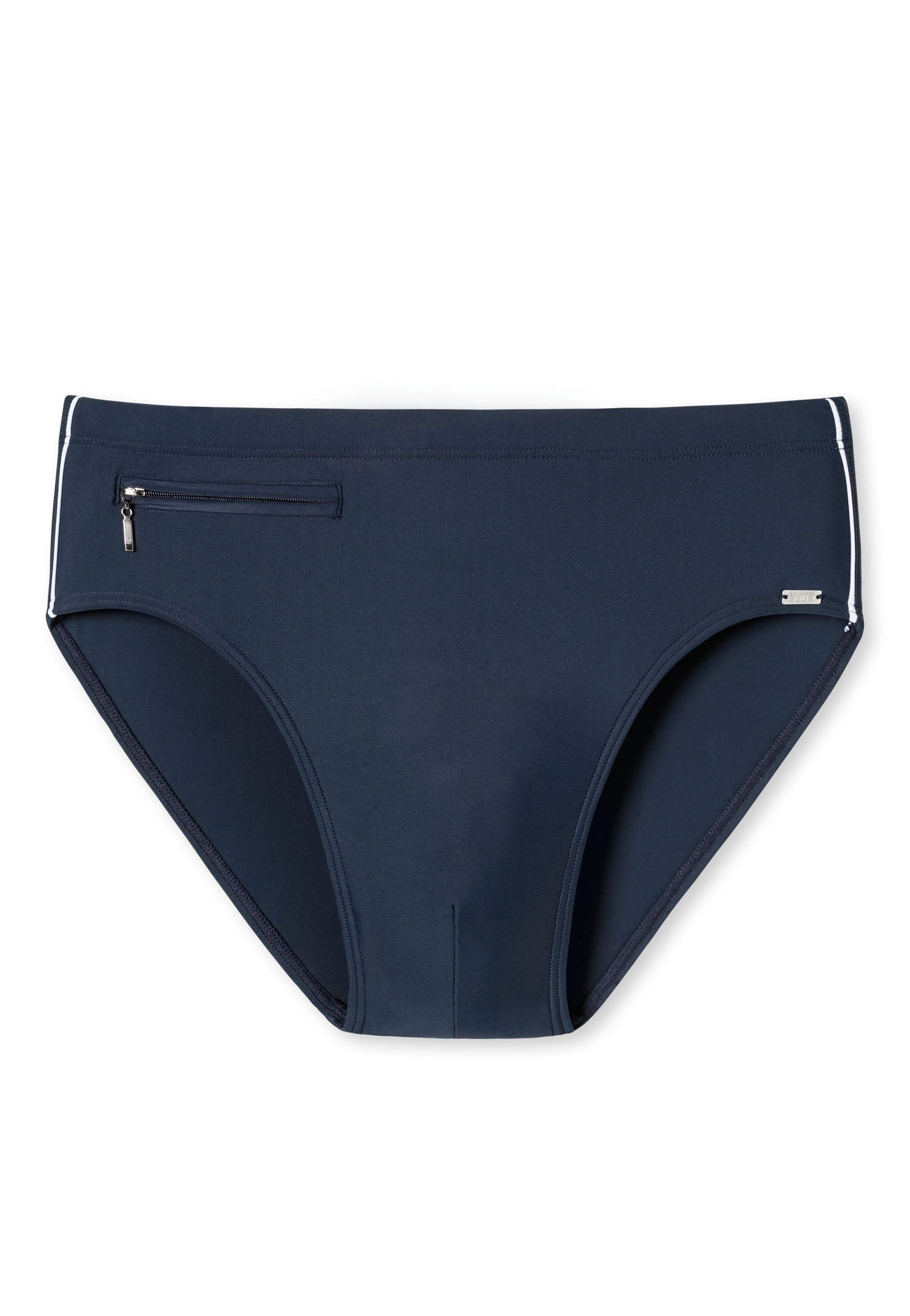 Schiesser Badeslip »"Nautical Casual"«, mit extra flacher Reissverschlusstasche