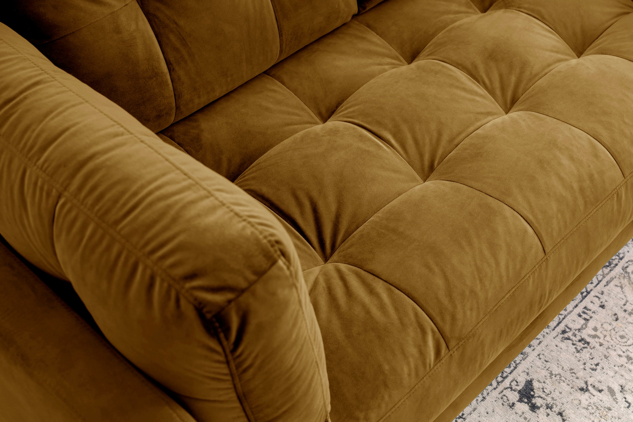 Trends by HG 2-Sitzer »Landau«, in Cord-Stoff mit Metallfuss