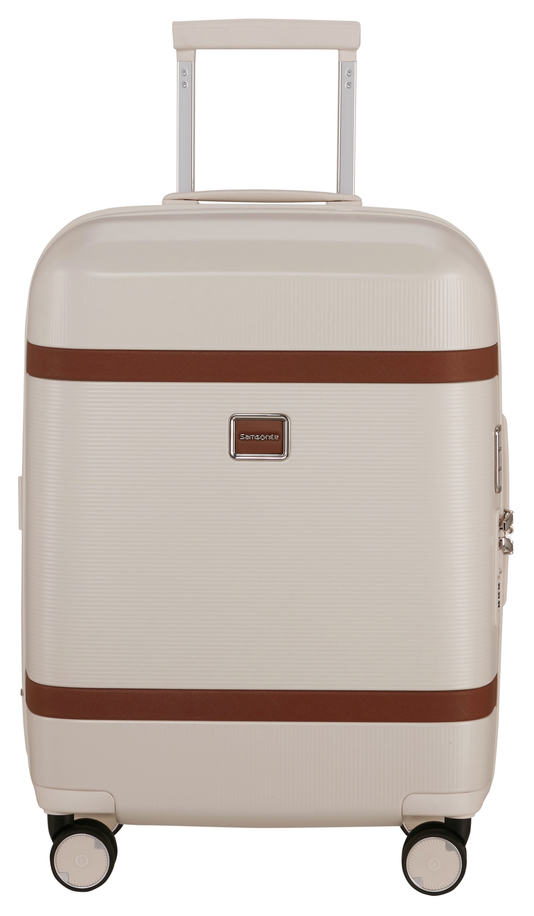 Samsonite, Unisex, Hartschalen-Trolley »IMAGE, verschiedene Grössen und Farben« 38 l 4 Rollen mit Volumenerweiterung, mit flexibler Trennwand, ivory, 