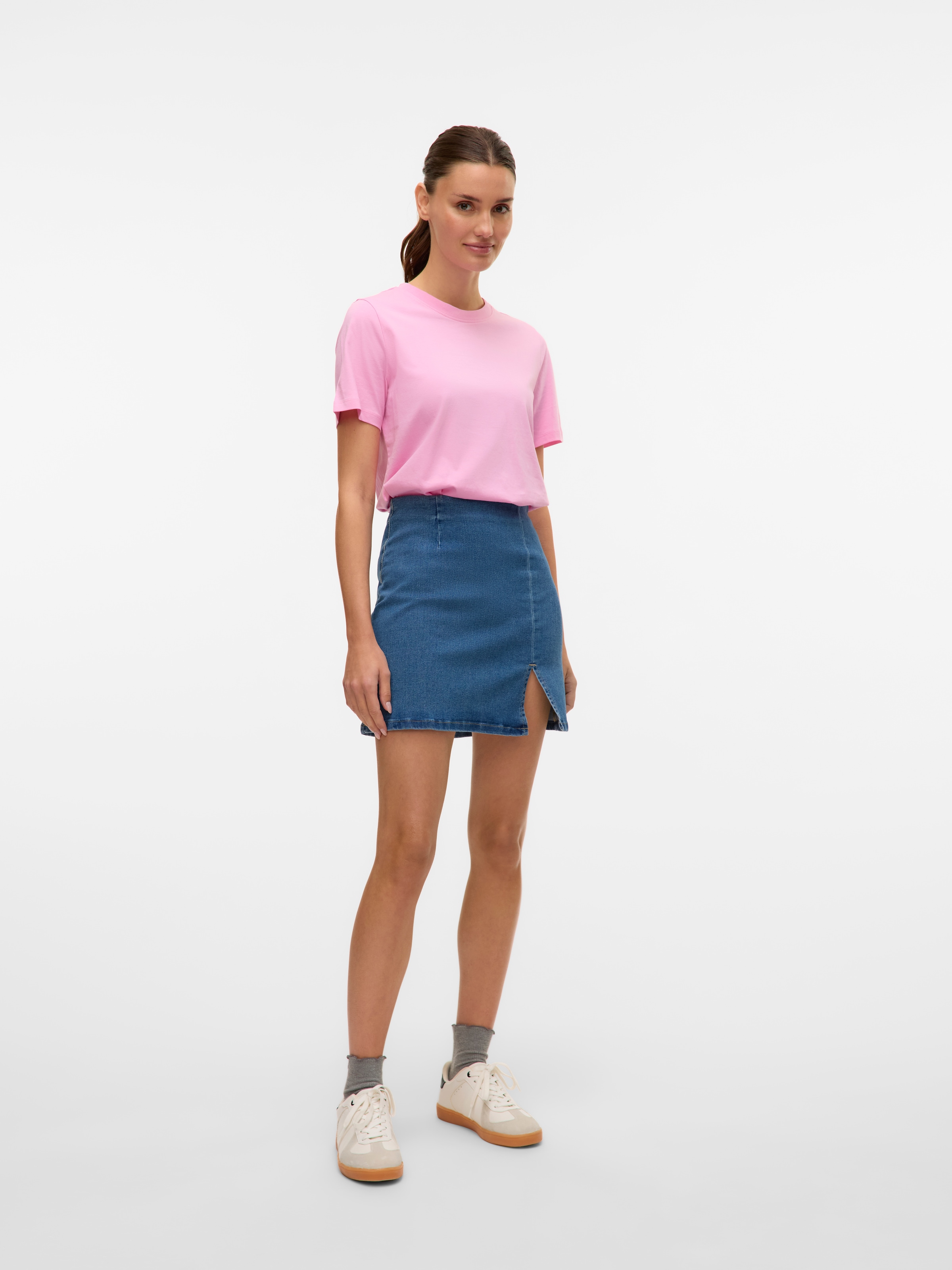 Vero Moda Jeansrock »VMNELLY HR SHORT SKIRT DNM MIX NOOS«