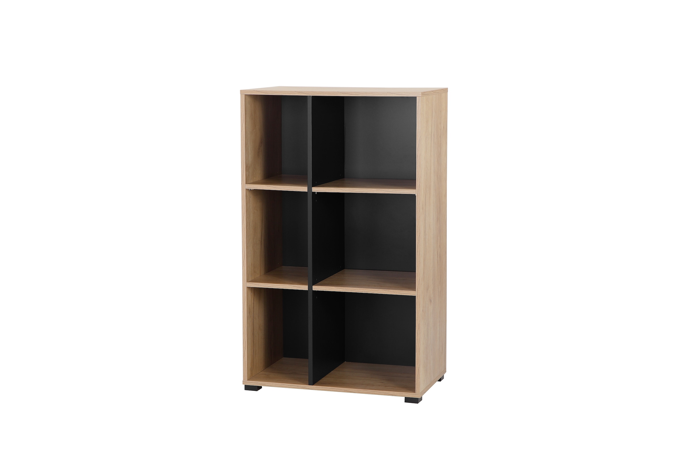 Aktenregal »Moid,«, Bücherregal, Masse 64,5x40x106 cm, 6 Fächer für viel Stauraum