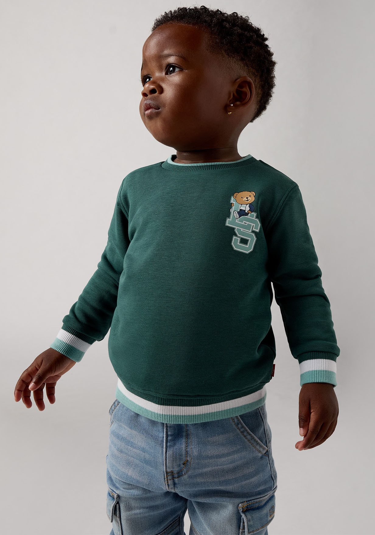 Levi's® Kids Sweatshirt »LVB VARSITY LEVI TIPPED CREW«, mit Bärchenprint, for Boys