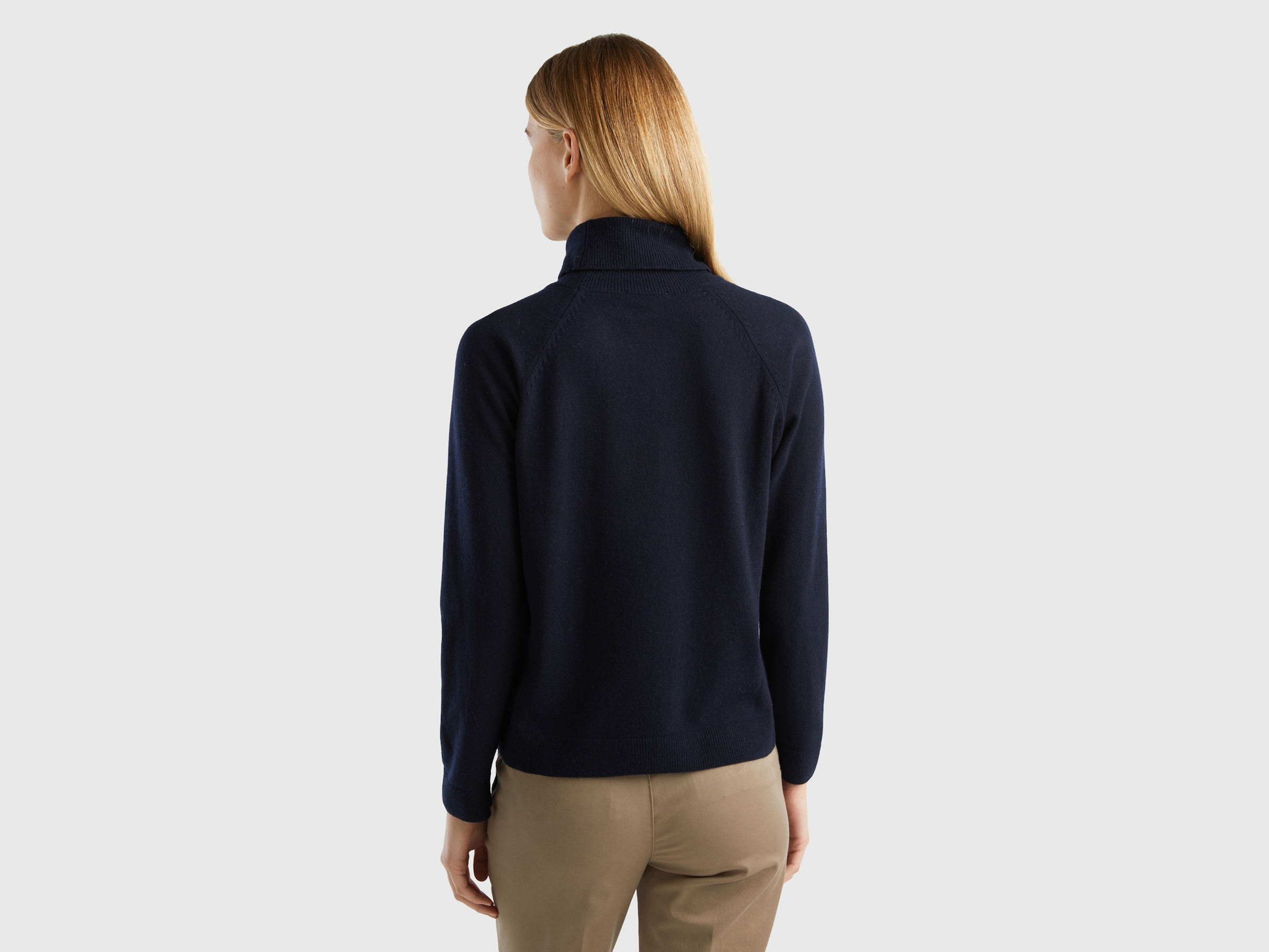 United Colors of Benetton Rollkragenpullover, mit Markenlabel