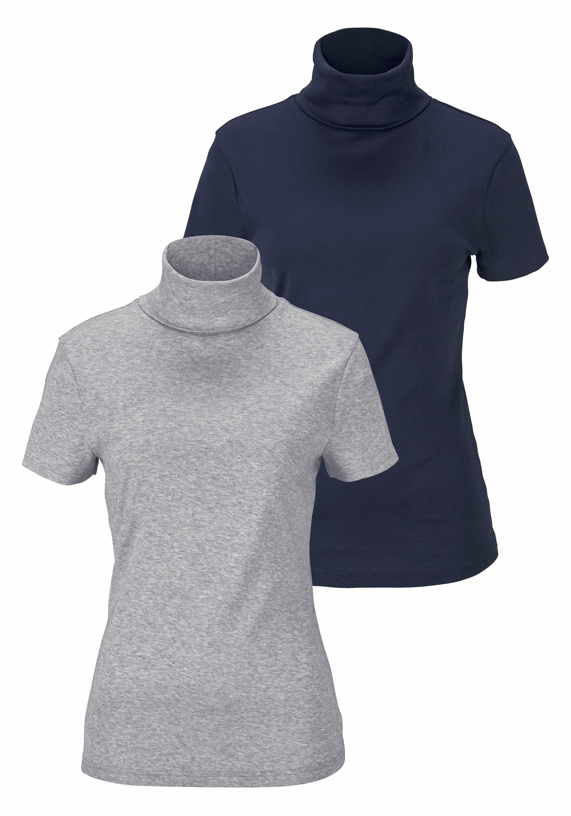 Flashlights Rollkragenshirt Packung, 2er-Pack, 2 Stk. eng geschnitten, aus elastischem Material, im 2er-Pack