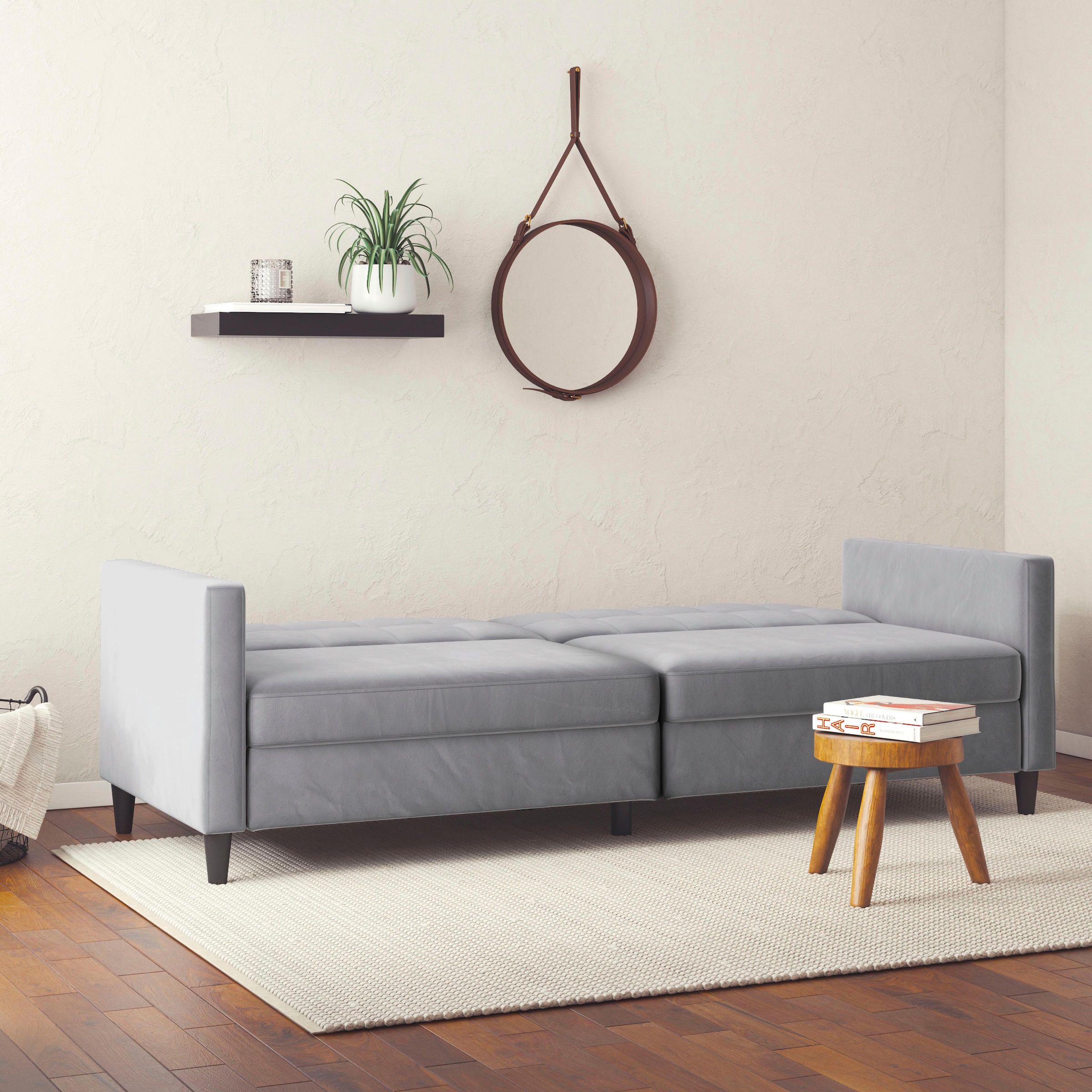 Dorel Home 3-Sitzer »Hartford«, Bettfunktion, Rückenlehne 2-teilig, 3-fach verstellbar, Sitzhöhe 43 cm