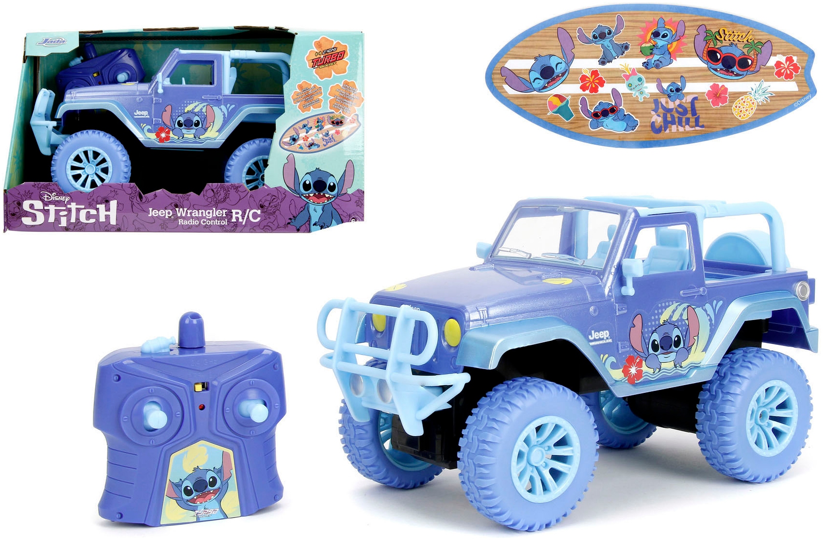 JADA RC-Auto "Stitch RC Jeep 1:16" mit Funktionen