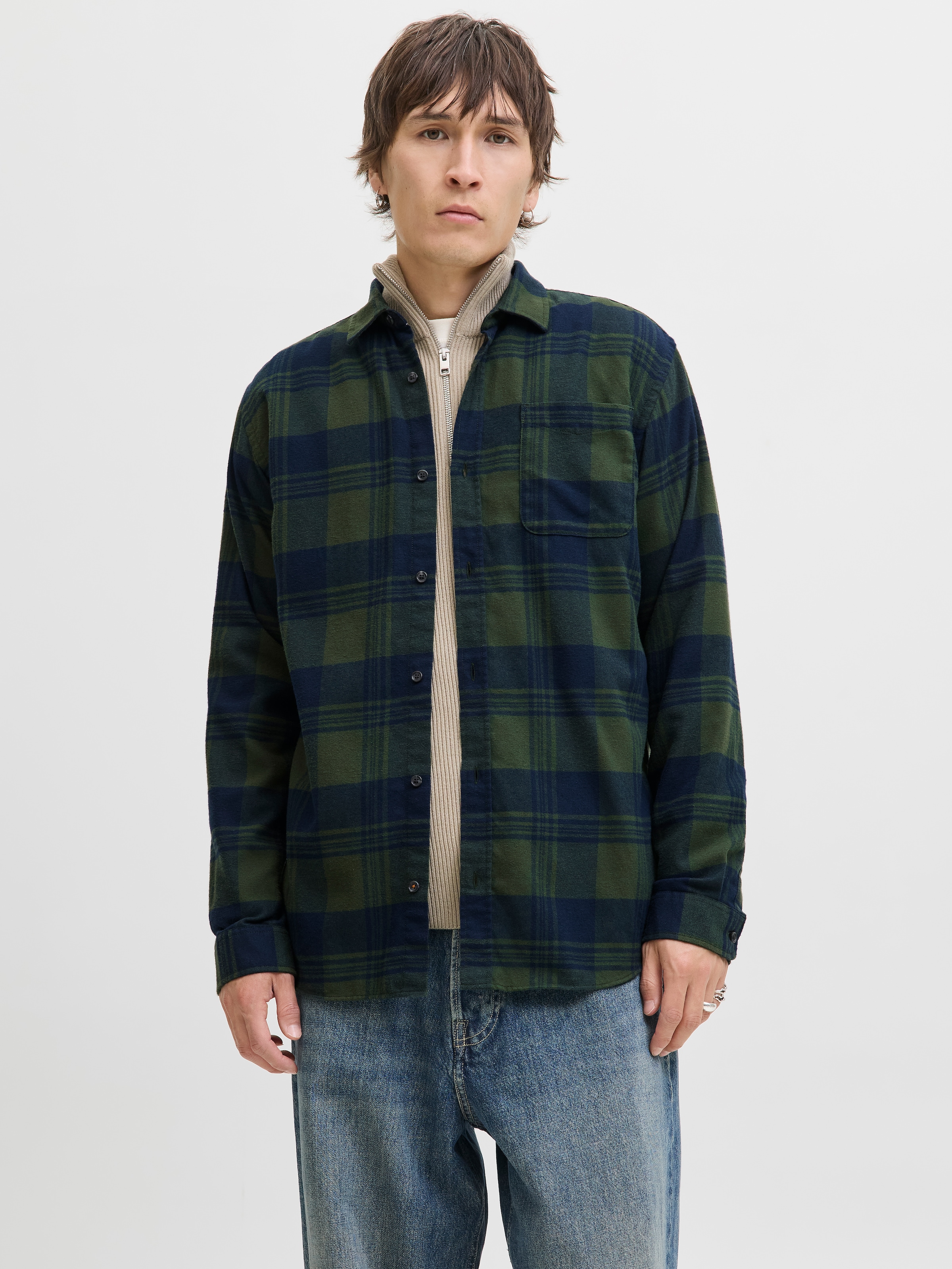 Jack & Jones Langarmhemd »JJJAMES BUFFALO SHIRT LS«