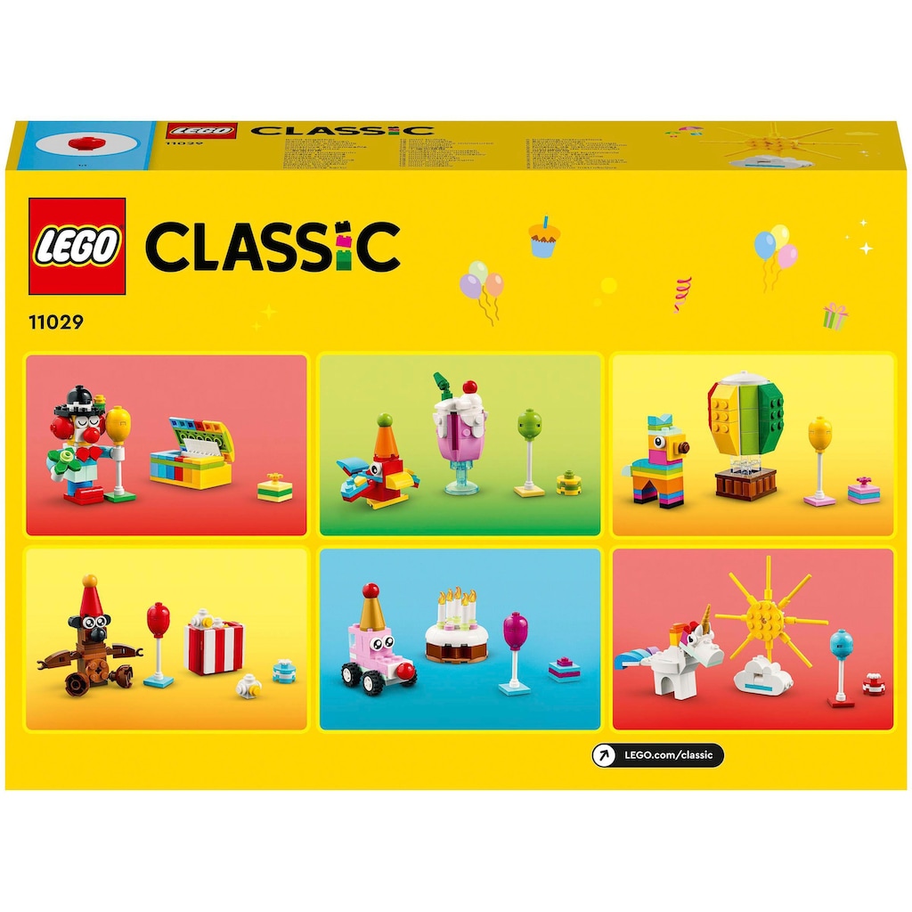 LEGO® Konstruktionsspielsteine »Party Kreativ-Bauset (11029), LEGO® Classic«, (900 St.)