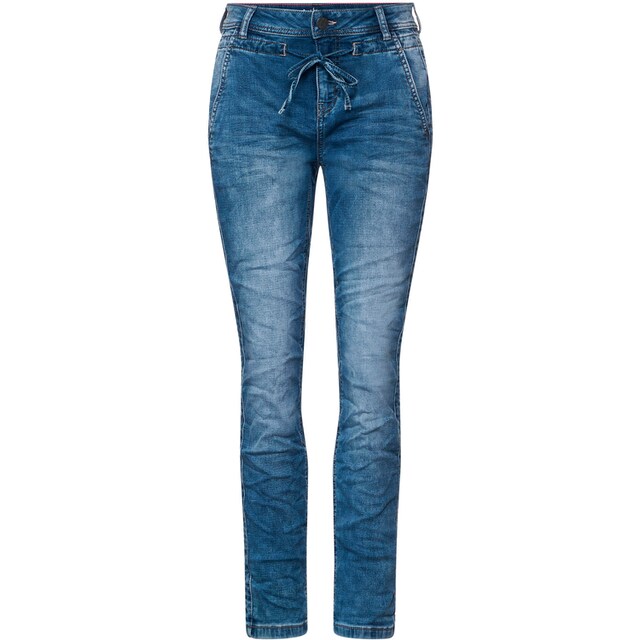 STREET ONE Slim-fit-Jeans, mit Logobadge online kaufen | Jelmoli-Versand