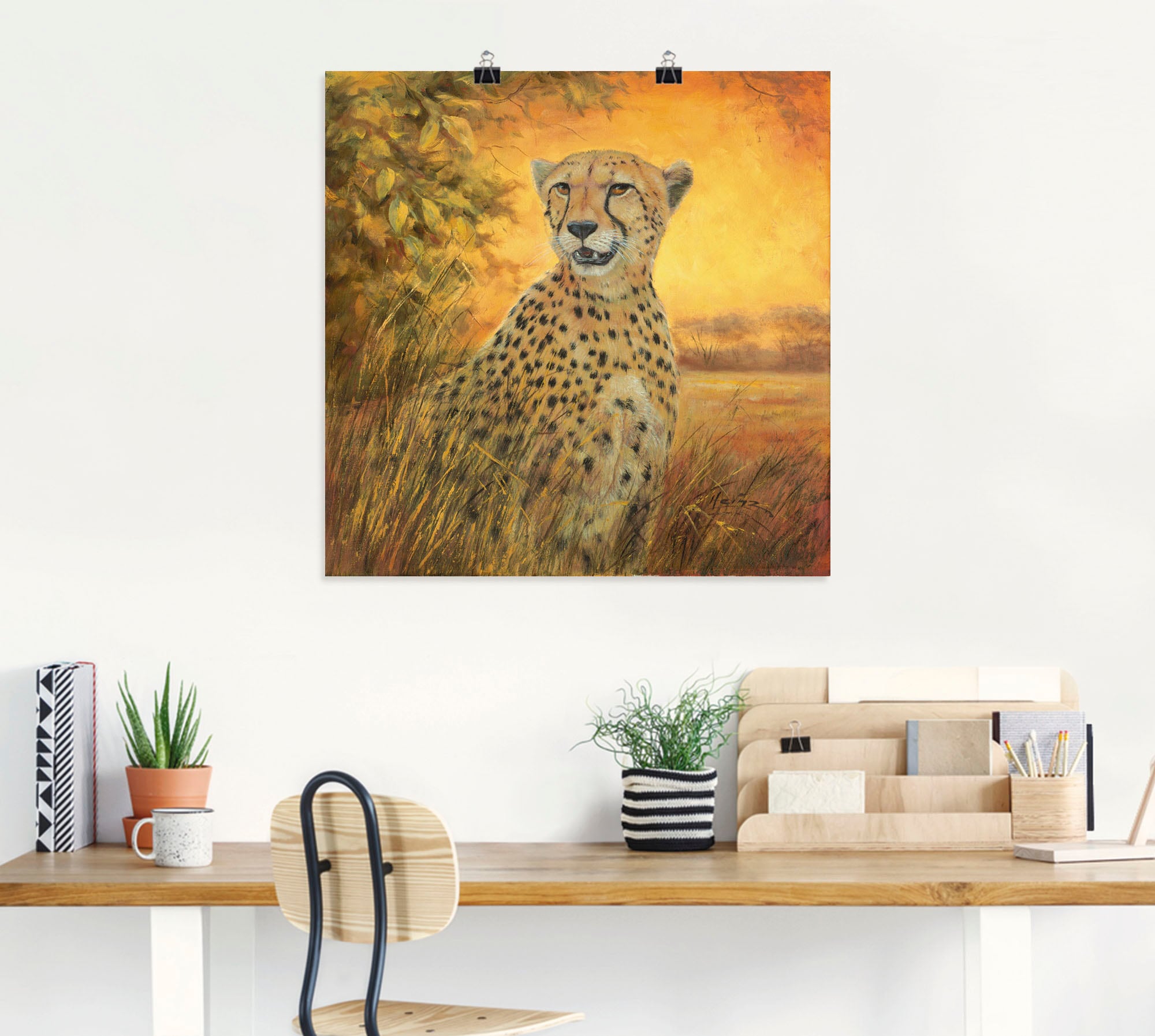Artland Wandbild »Porträt Gepard«, Geparden Bilder, (1 St.), als Alubild,  Leinwandbild, Wandaufkleber oder Poster in versch. Grössen online shoppen |  Jelmoli-Versand
