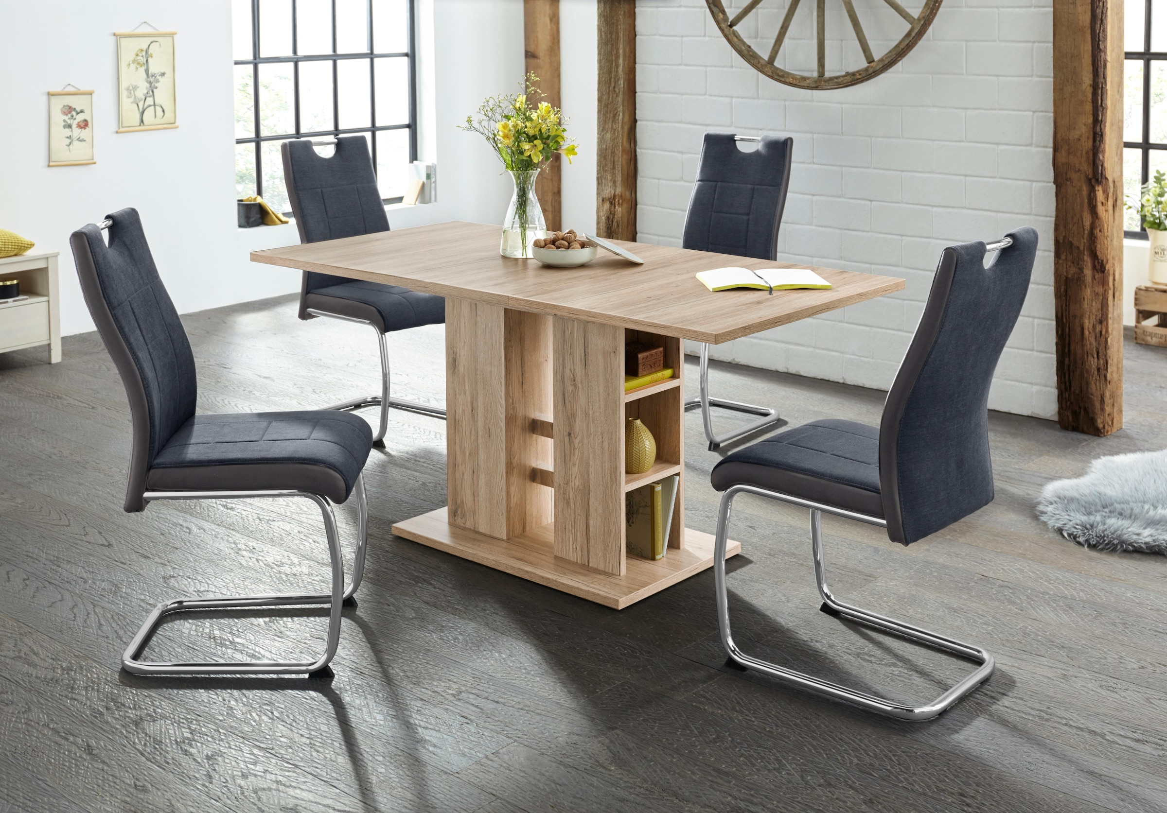 HELA Essgruppe »ALINA G«, einem und bestehend tlg.), online | Jelmoli-Versand shoppen Tisch 4 Stühlen (Set, 5 aus