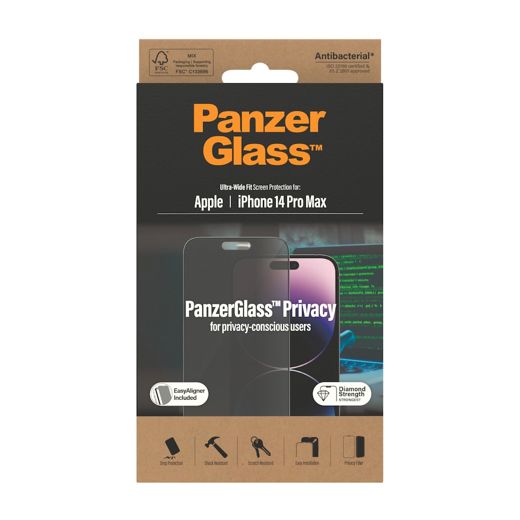 PanzerGlass Displayschutzglas »Display-Schutzglas«, für Apple iPhone 14 Pro Max, passend für Apple iPhone 14 Pro Max