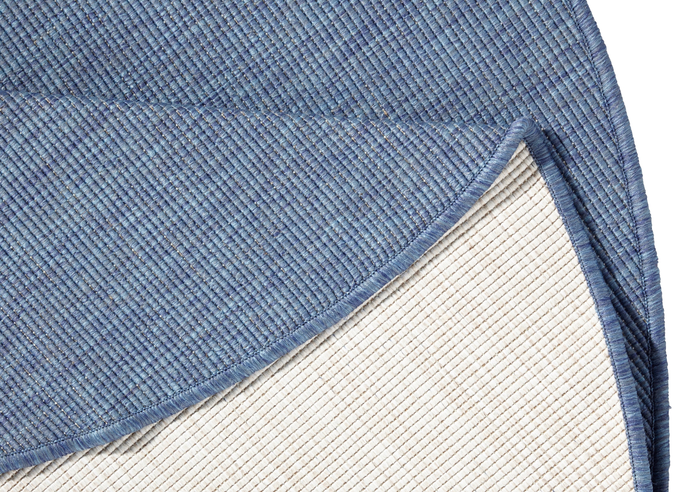 NORTHRUGS Teppich »Miami Wendeteppich«, rund, 5 mm Höhe, In-& Outdoor, Wetterfest, Balkon, Garten, Wohnzimmer, Wasserfest