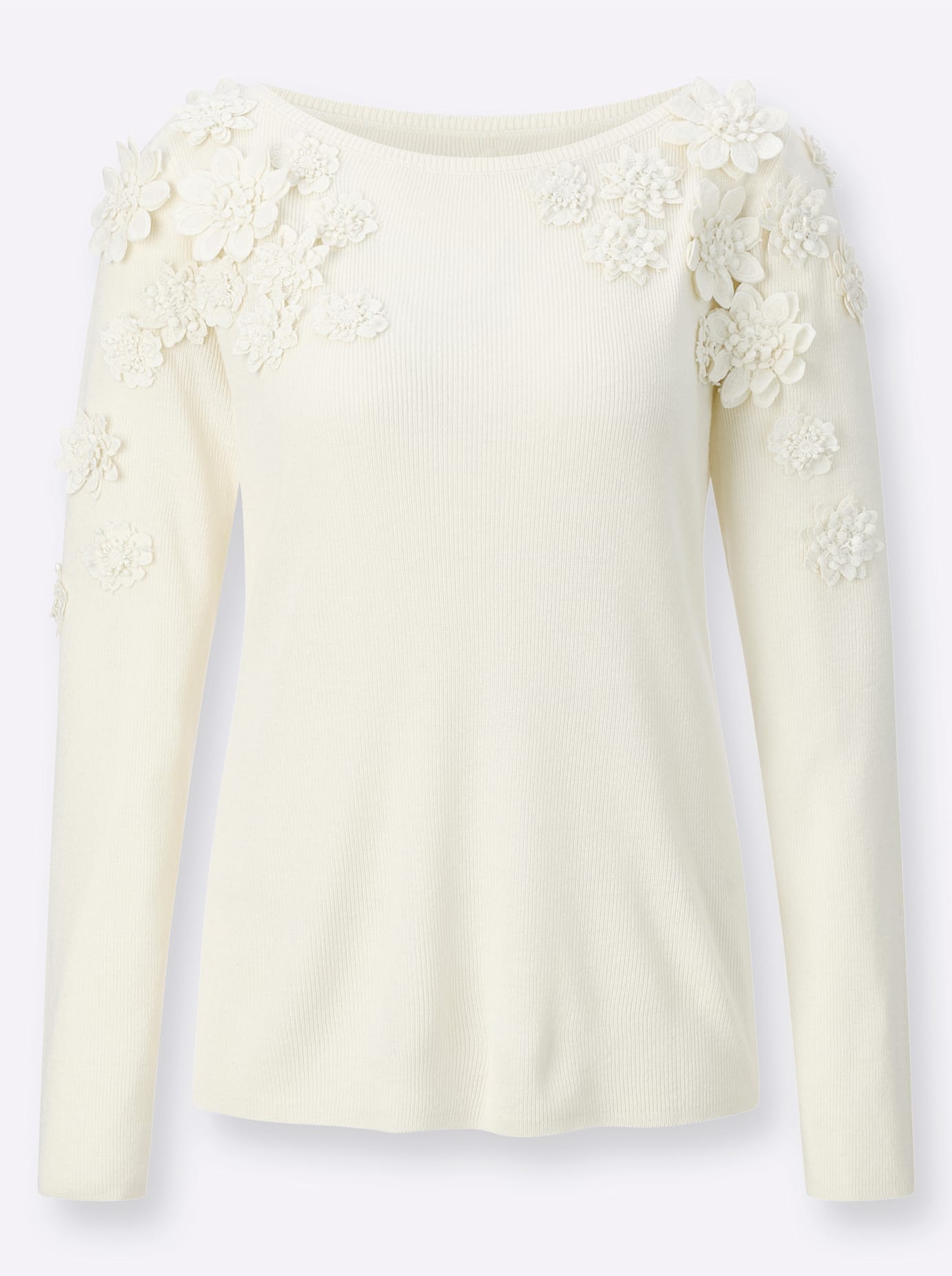 creation L Strickpullover »Woll-Viskose-Pullover«
