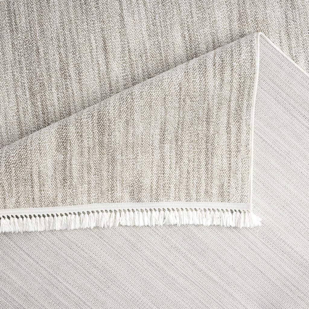 Carpet City Teppich »CLASICO 0052«, rechteckig, 11 mm Höhe, Läufer, Kurzflor, Hochtief-Muster, Boho, Fransen, Wohnzimmer
