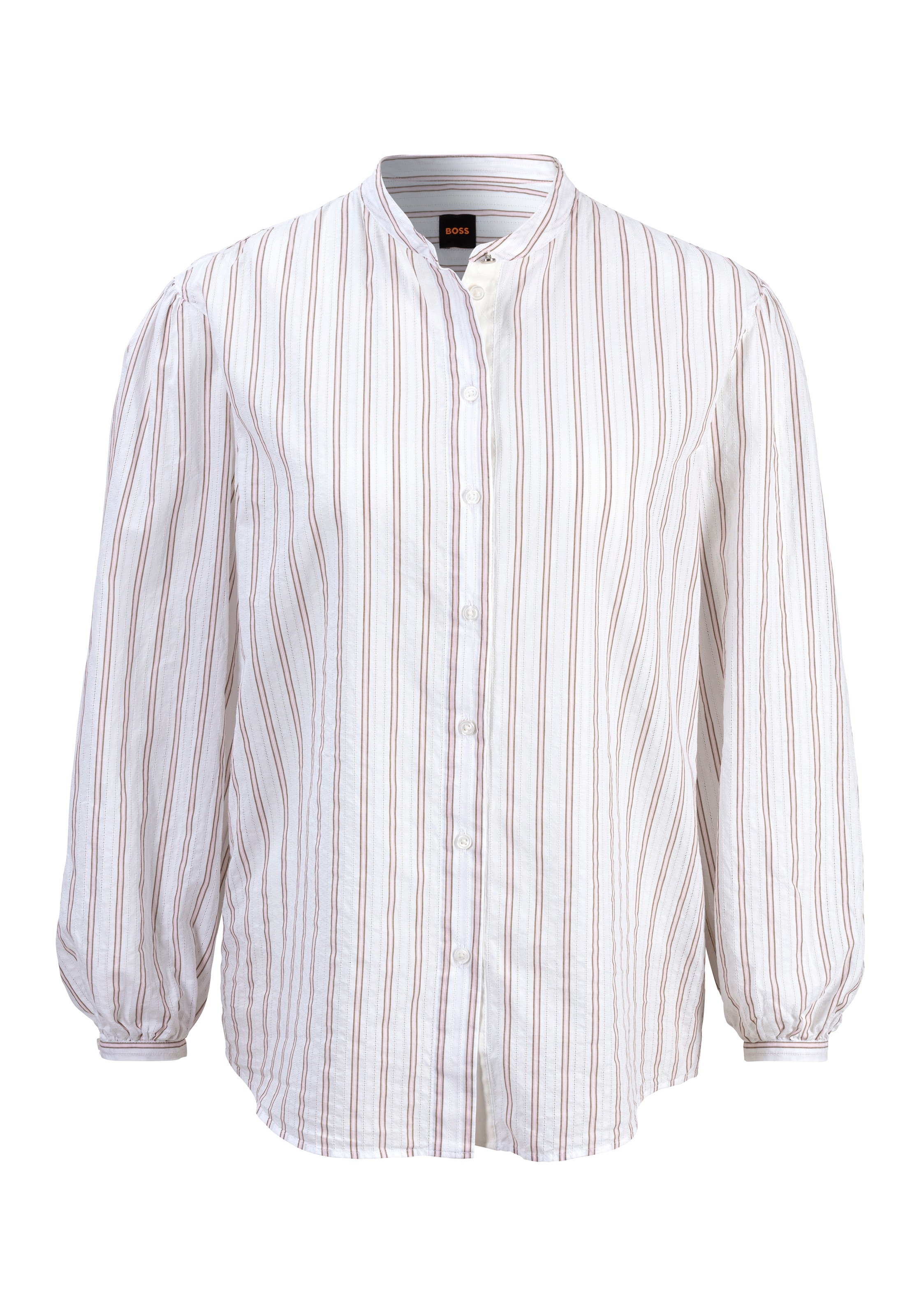 BOSS ORANGE Klassische Bluse »Bilast Premium Damenmode«, mit Raffungen an den Ärmeln