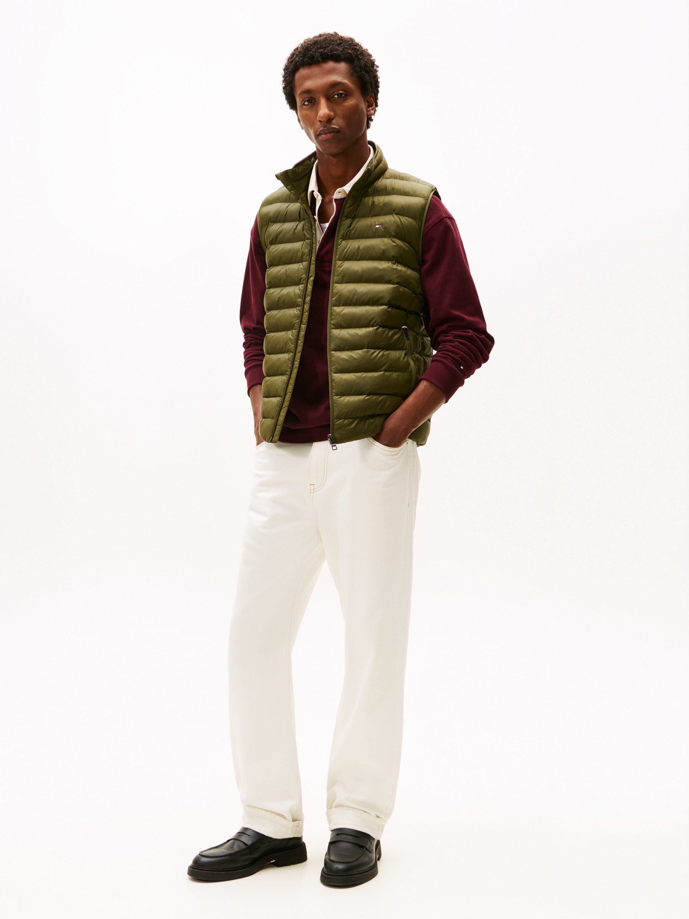 Tommy Hilfiger Steppweste »PACKABLE RECYCLED VEST«, mit Logostickerei