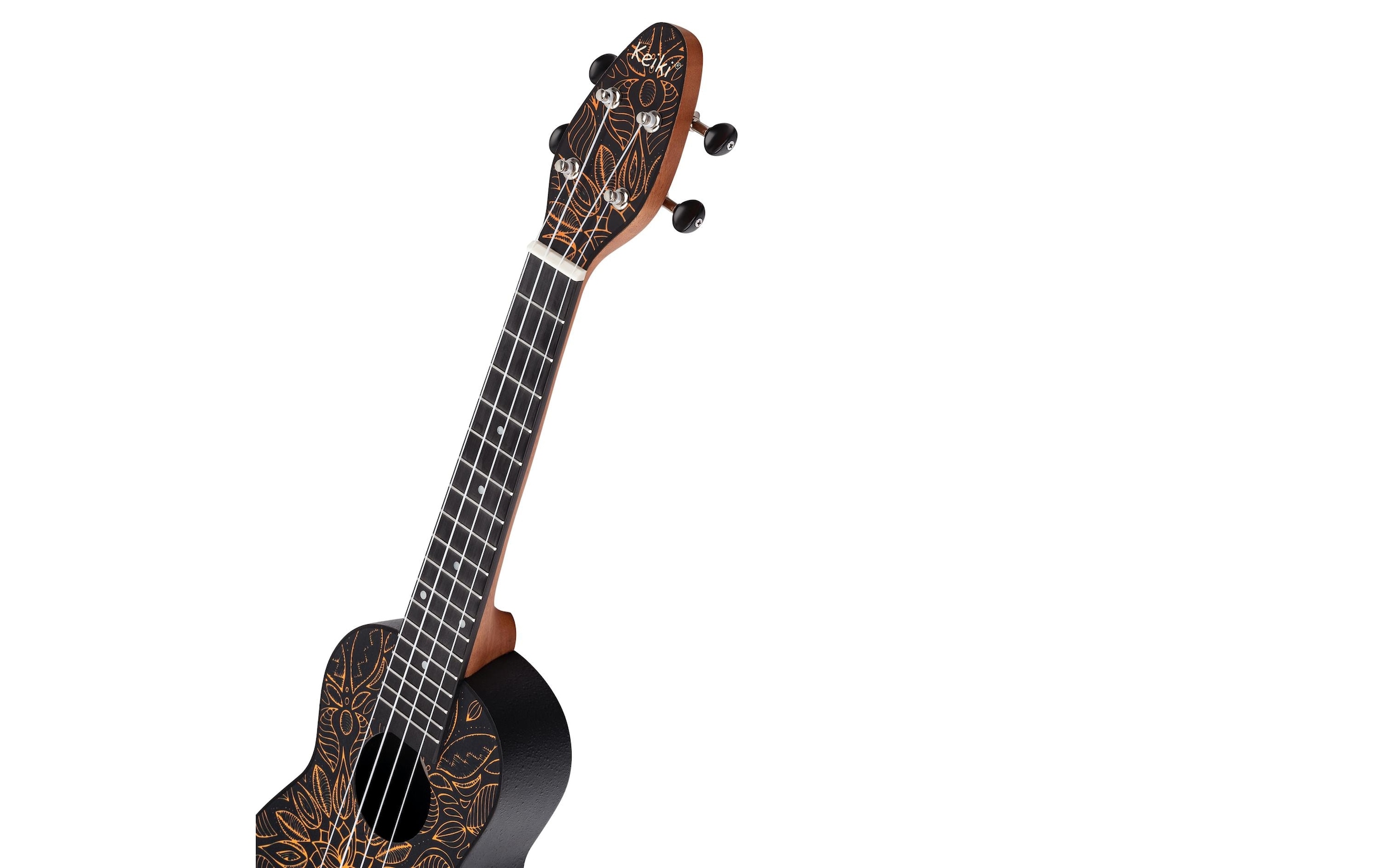 Ukulele »Ortega Guitars Keiki Package K2SS-OKC – Orange Kaleidoscop«