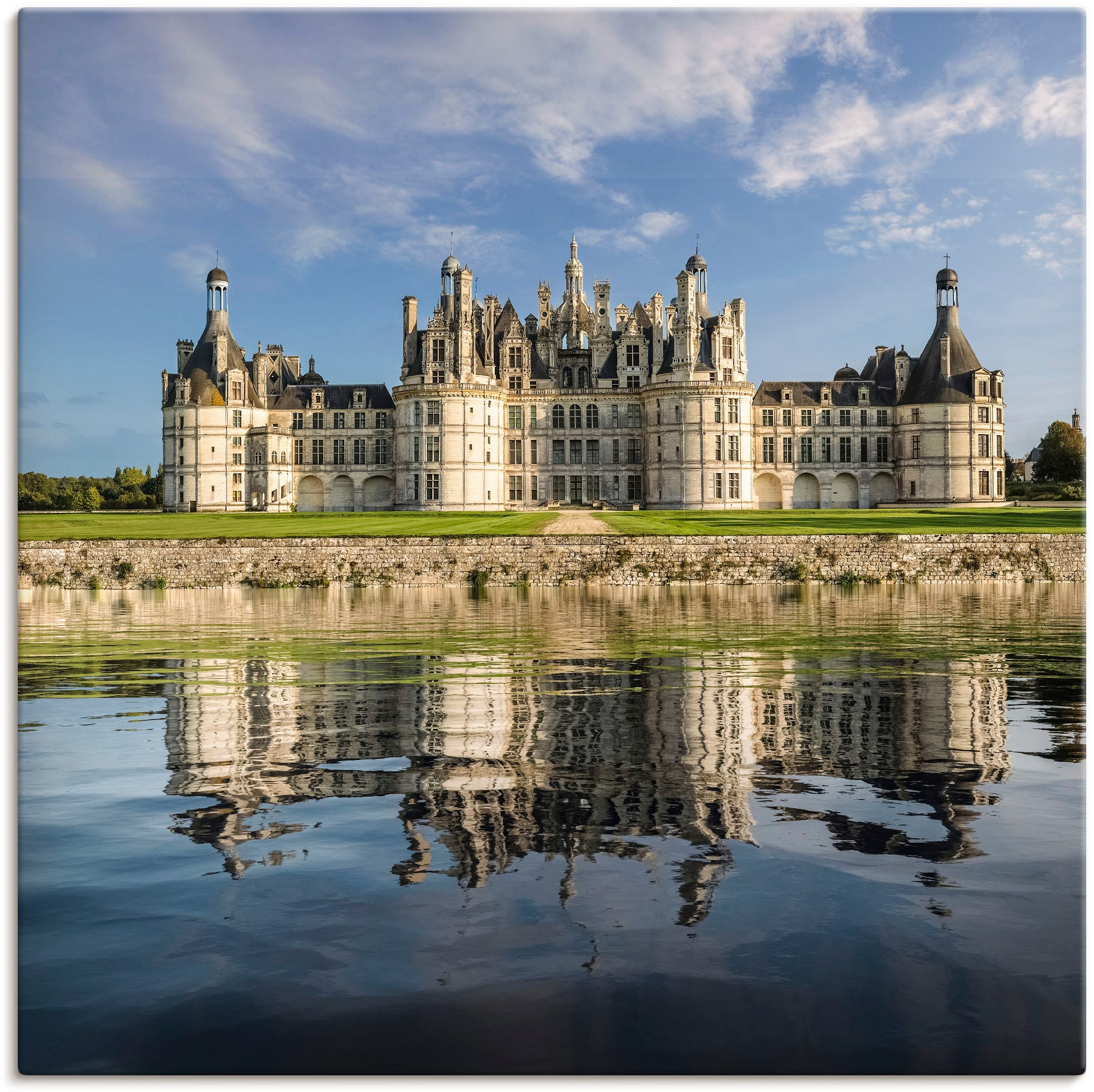 Artland Wandbild »Loire-Schloss Chateau Wandaufkleber Chambord«, Gebäude, St.), online Poster (1 versch. | bestellen Alubild, oder Grössen Jelmoli-Versand in als Leinwandbild
