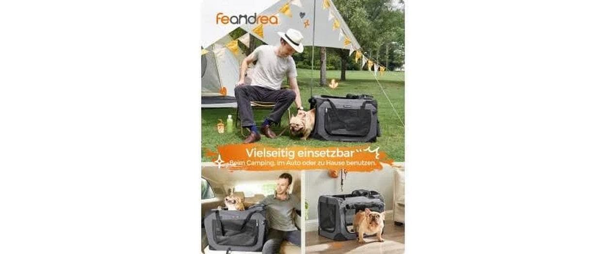 FEANDREA Tiertransportbox »für Hunde & Katzen S«, bis 11 kg