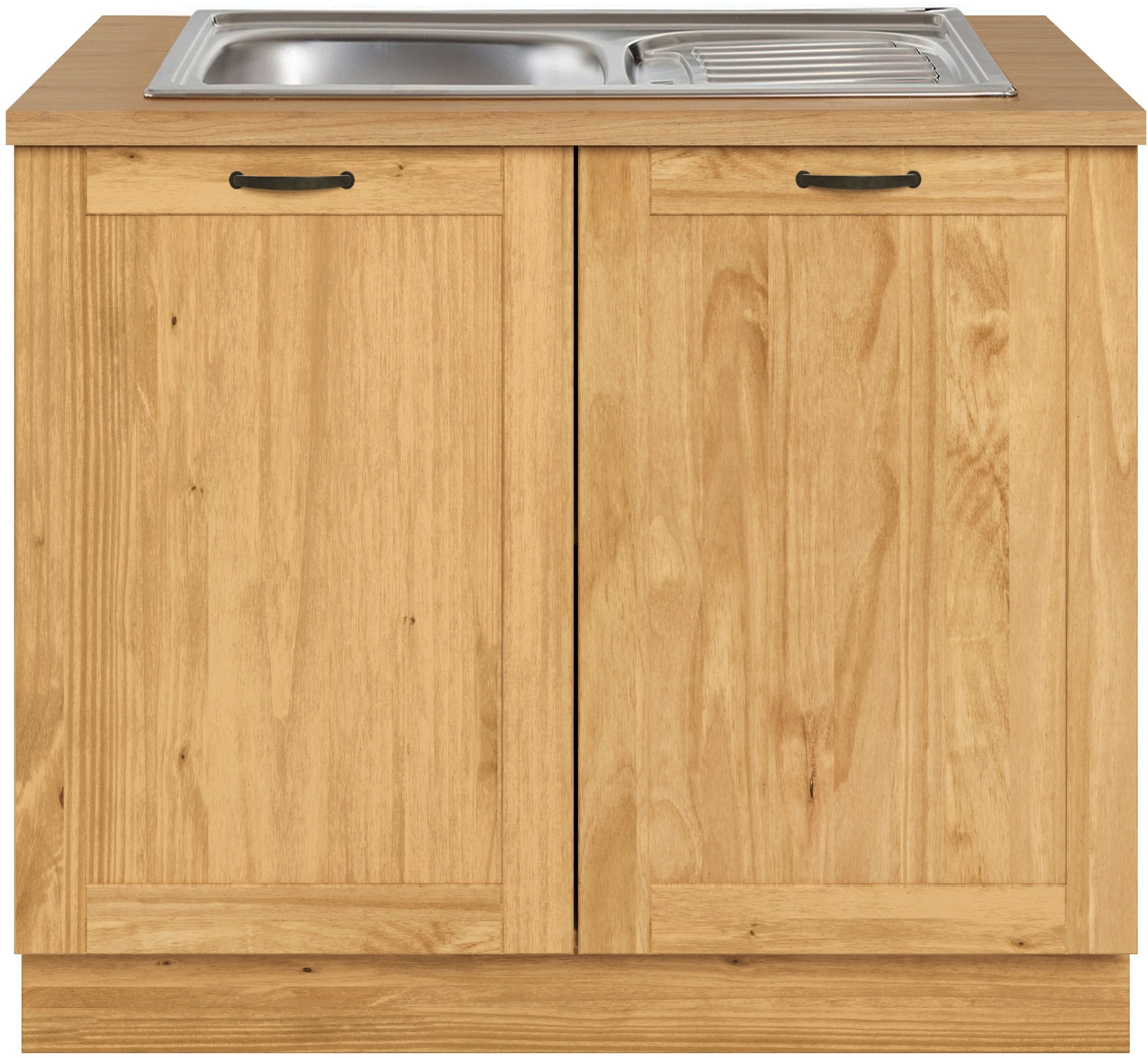 Home affaire Spülenschrank "Teramo" Breite 100 cm, inkl. Einbauspülbecken