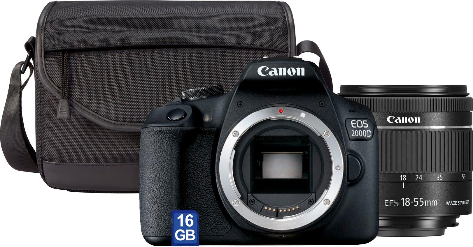 Canon Spiegelreflexkamera "EOS 2000D Kit" EF-S 18-55 IS II, 24,1, NFC, inkl. inkl. EF-S 18-55 IS II Objektiv