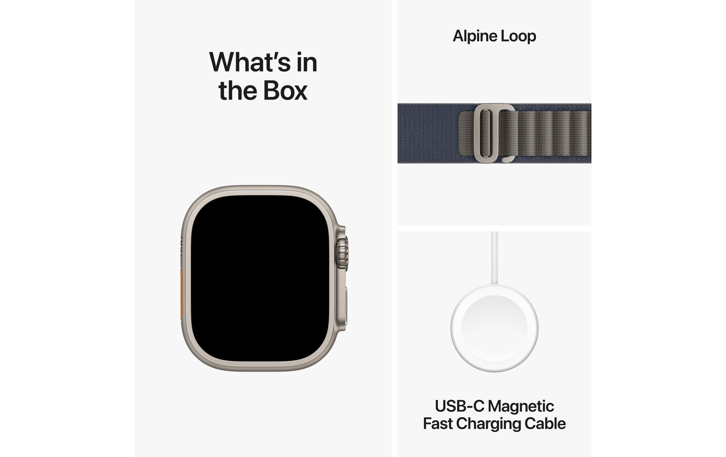 Apple Smartwatch »Ultra 2 GPS + Cellular, Titan, 49mm Alpinarmband«, 64 GB,)