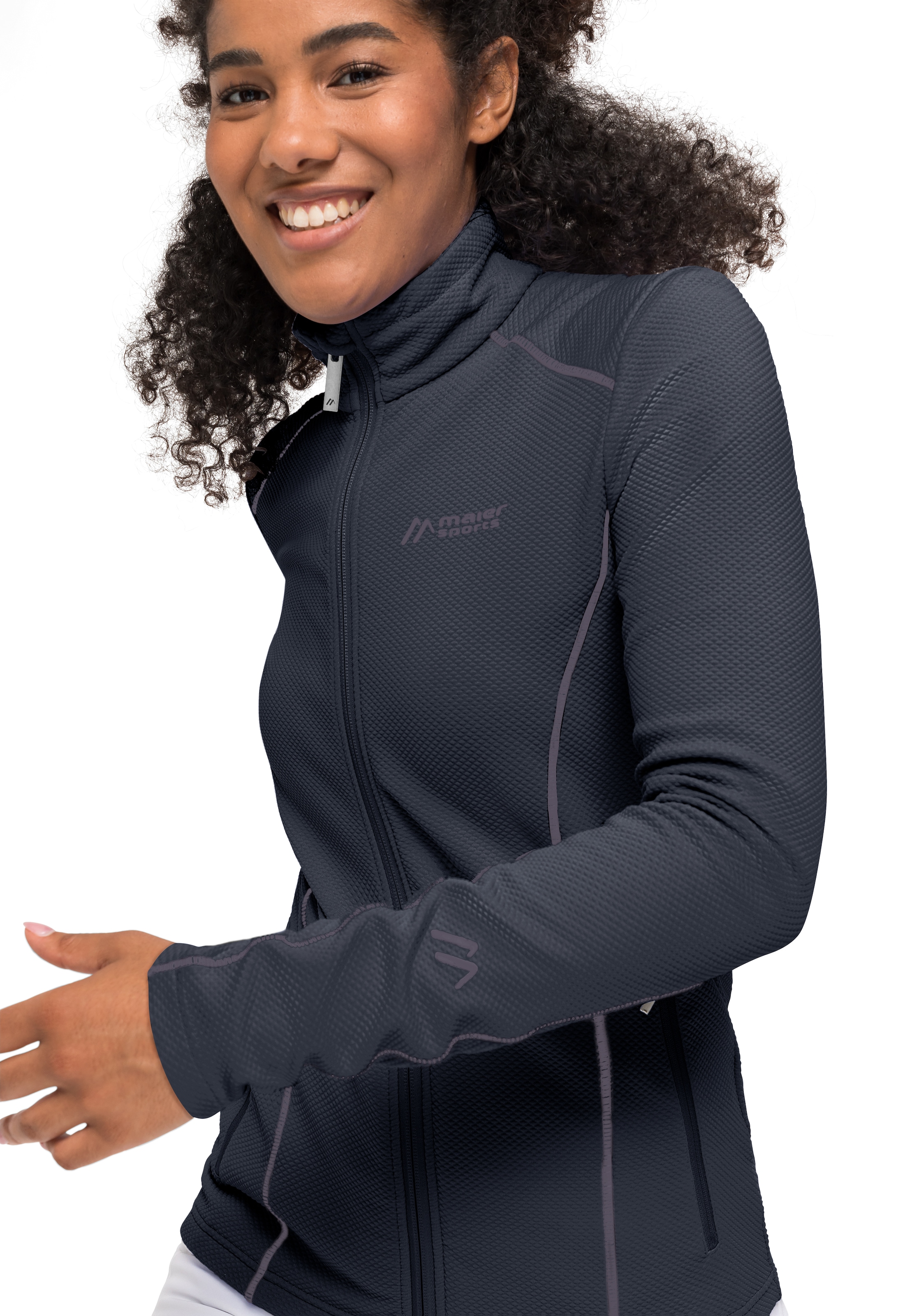 Maier Sports Funktionsshirt »Ximena«, warme Damen Fleecejacke als Midlayer, ideal zum Skifahren