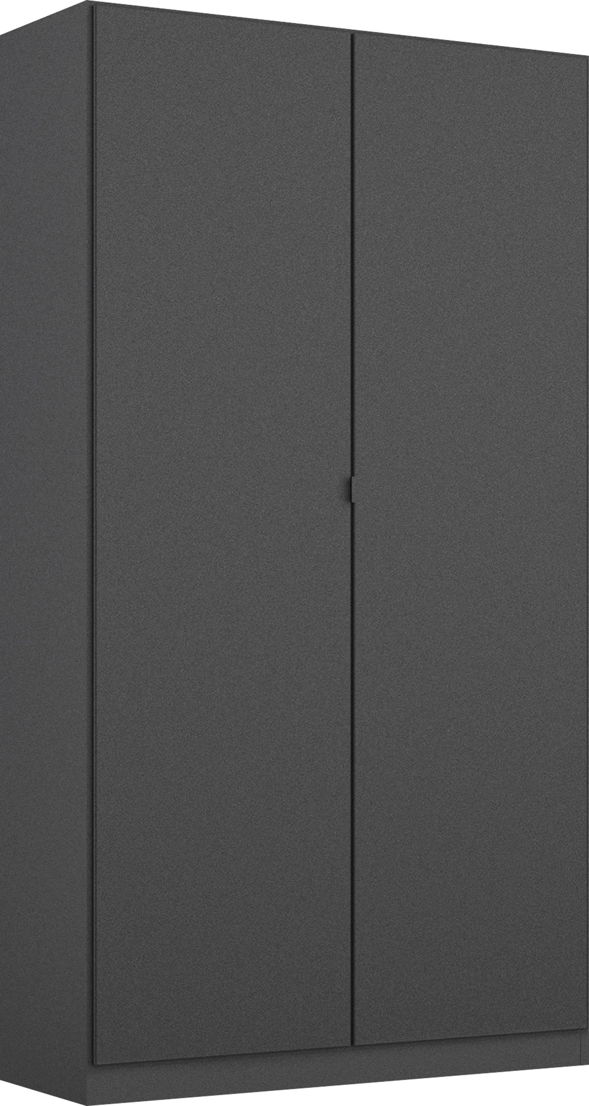 rauch Drehtürenschrank "Kleiderschrank Schrank Garderobe Wäscheschrank Ankleide ONTARIO" Breite 91 cm, in schlichtem Stil mit Metallgriff in Graumetallic MADE IN GERMANY