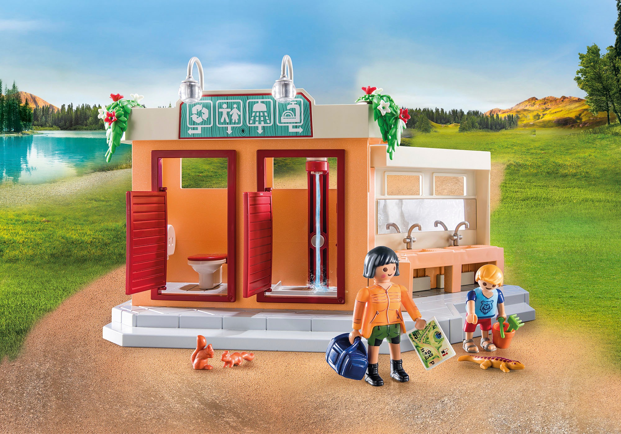 Playmobil® Konstruktions-Spielset »Campingplatz (71424), Family & Fun«, (100 St.)
