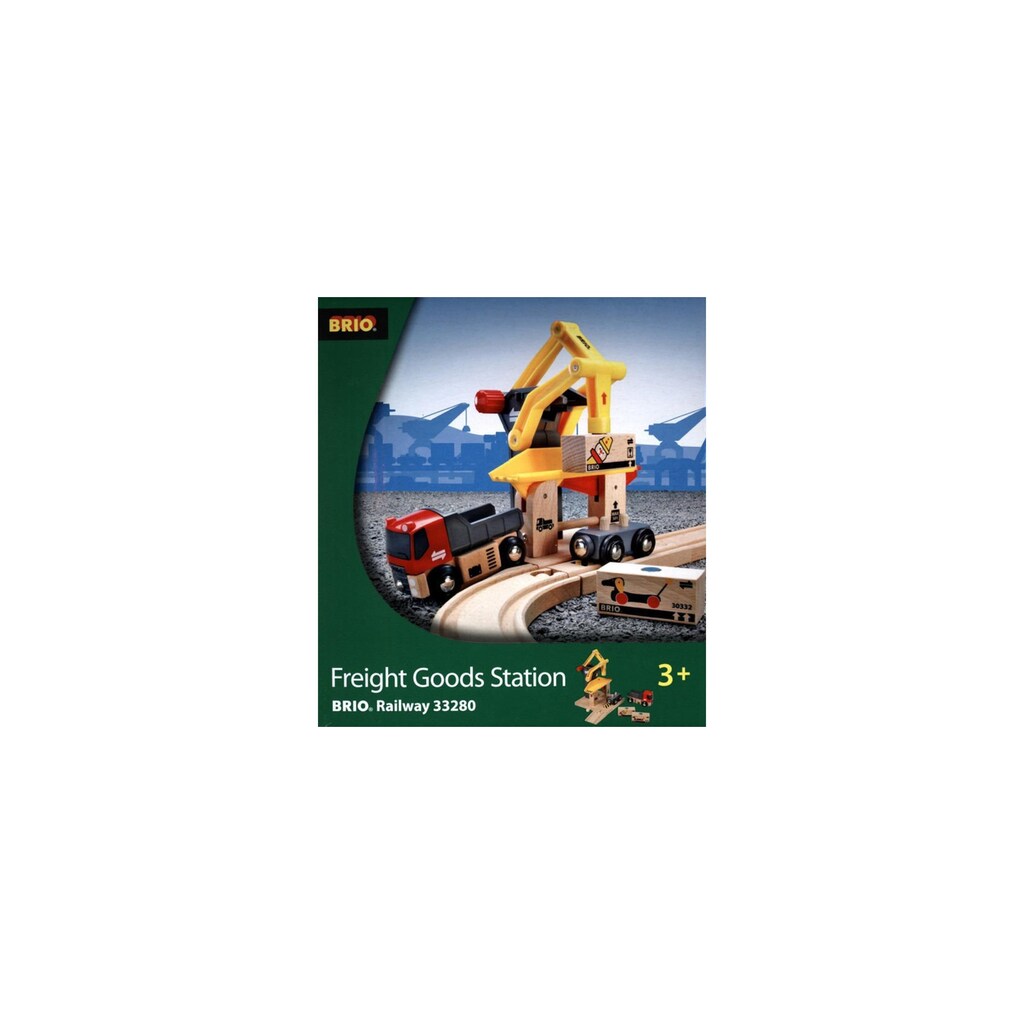 BRIO® Spielzeugeisenbahn-Gebäude »Brio WORLD Frachtverladestation«, für Spielzeugeisenbahn