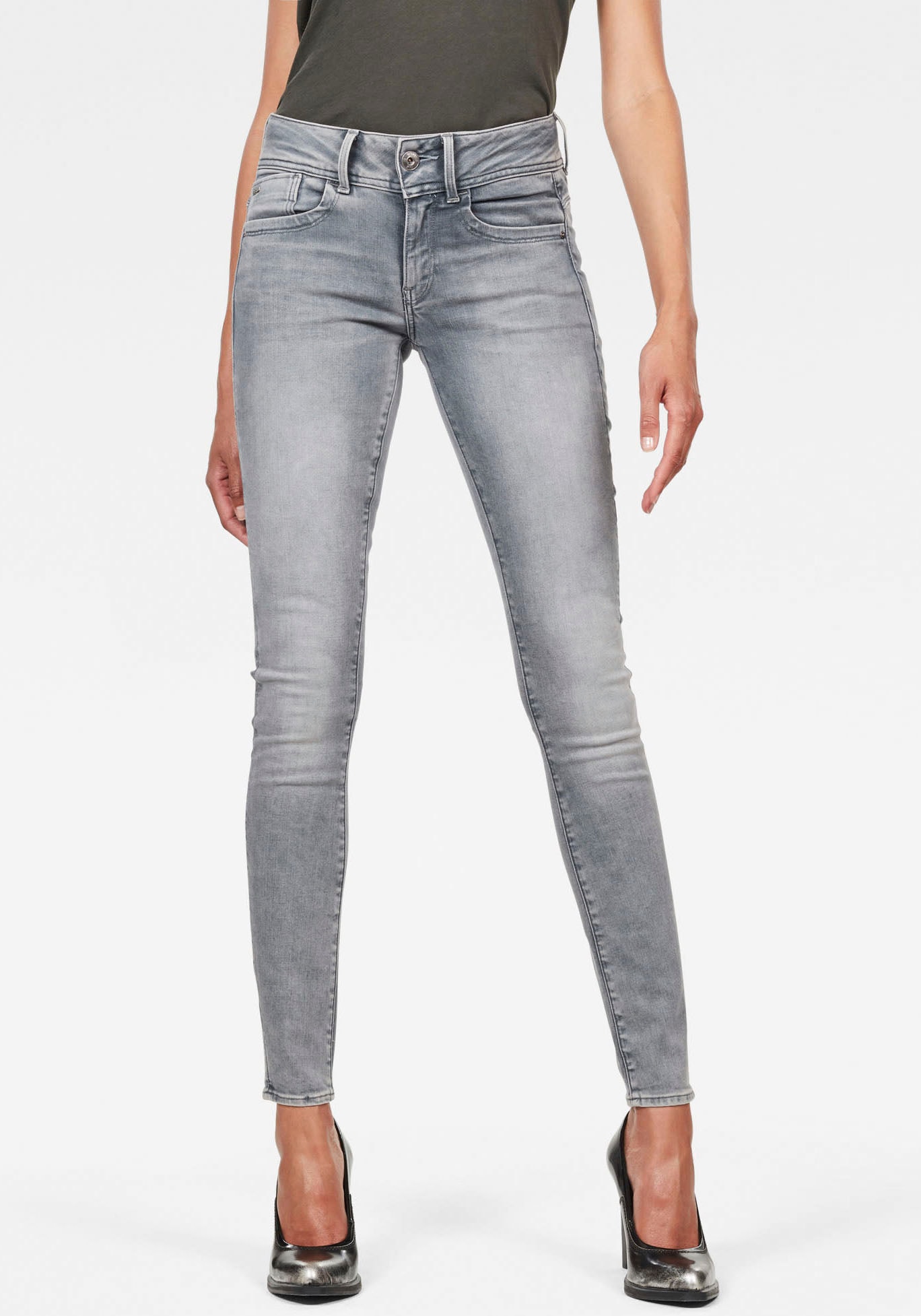 G-STAR Skinny-fit-Jeans »Mid Waist Skinny«, mit Elasthan-Anteil